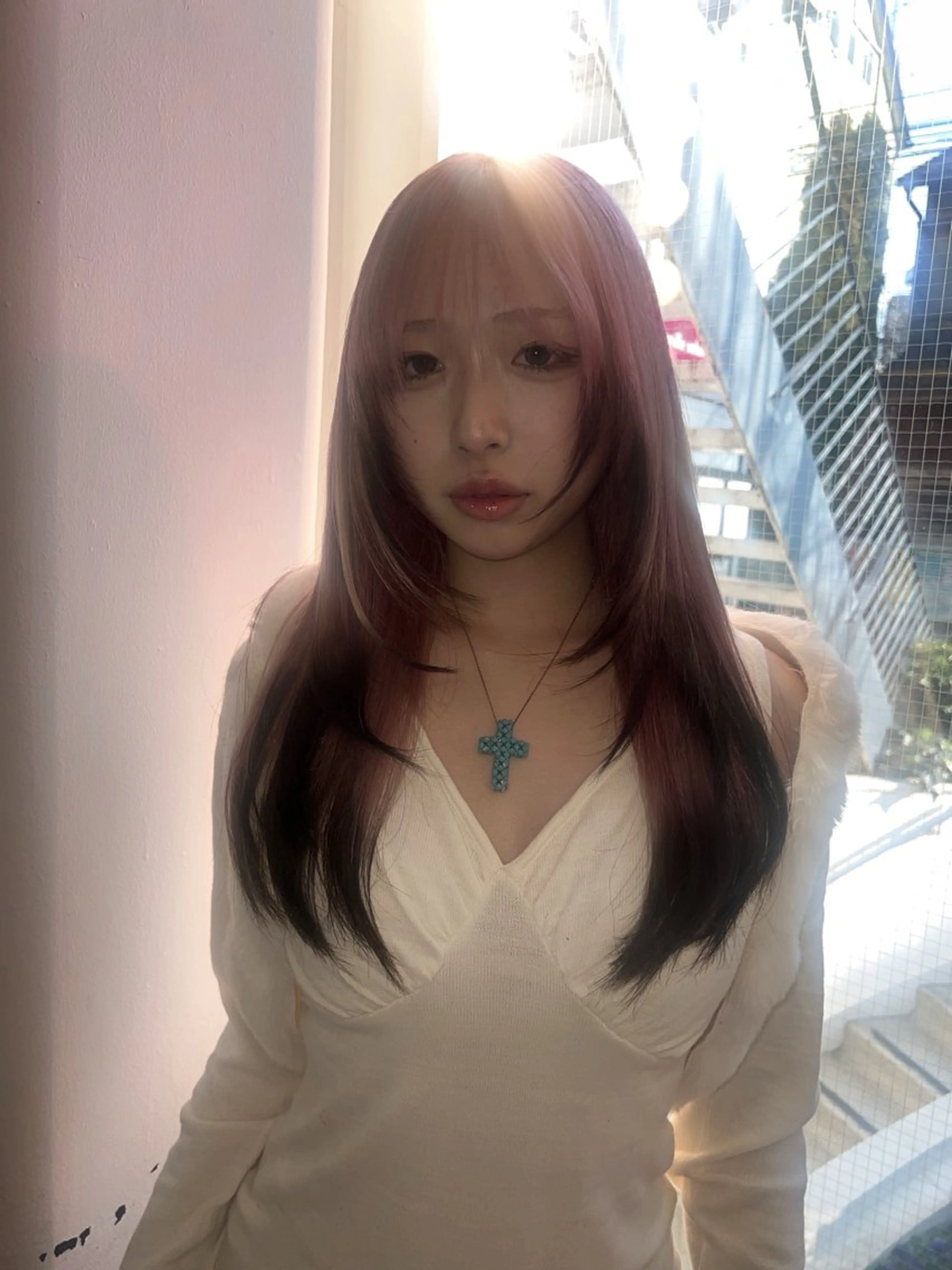 ロング ヘアカラー AIRA/ブリーチ ‪/透明感カラーのヘアスタイル