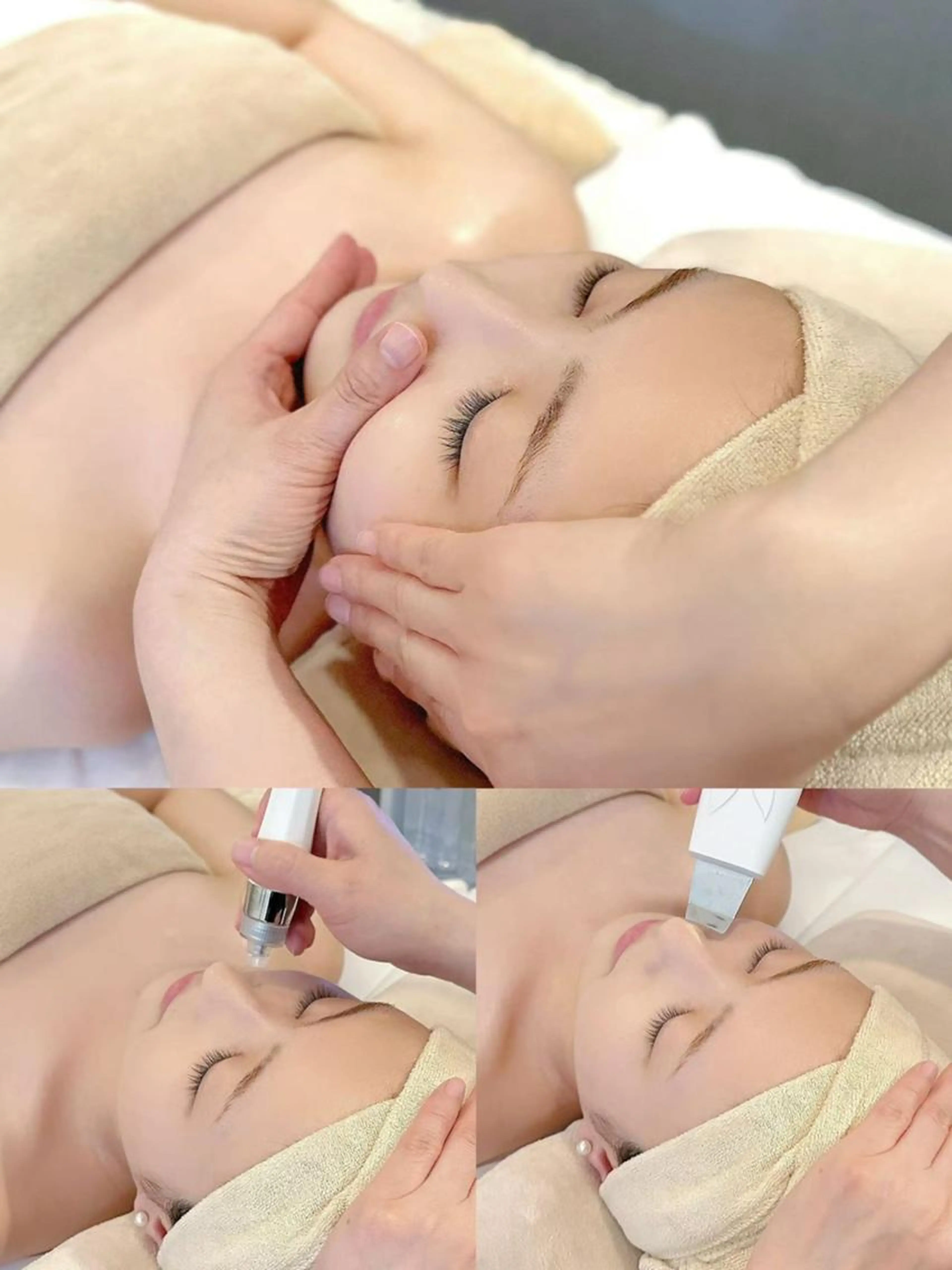 【毛穴＆小顔ケア♪】コルギ+毛穴洗浄+コラーゲン導入60分6980円の写真