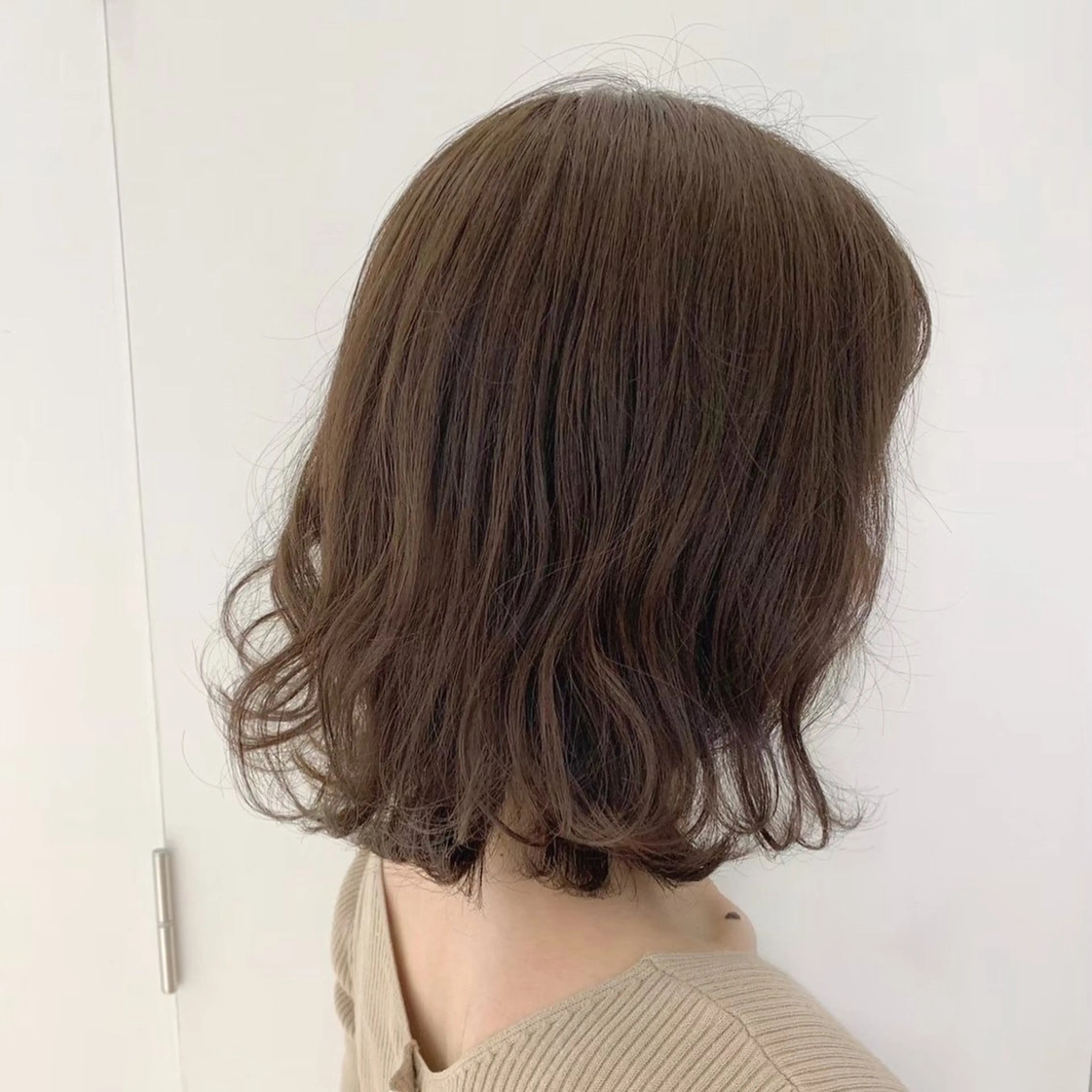 ミディアム カラー ベージュカラー フォギーベージュ ParveMix￤ 出石 菜々🥂のヘアスタイル