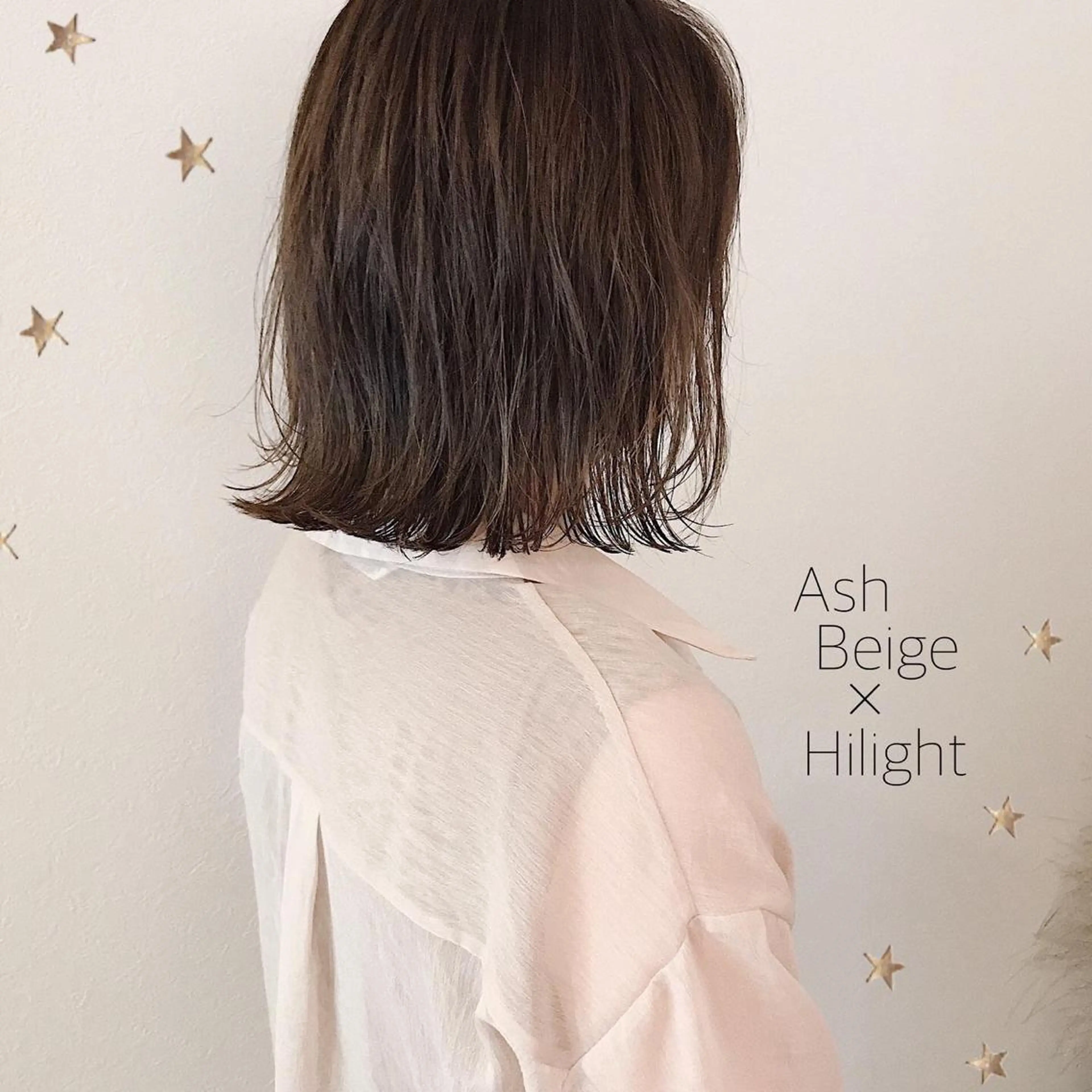 ミディアム カラー カット ヘアカラー 市川 千夏のヘアスタイル