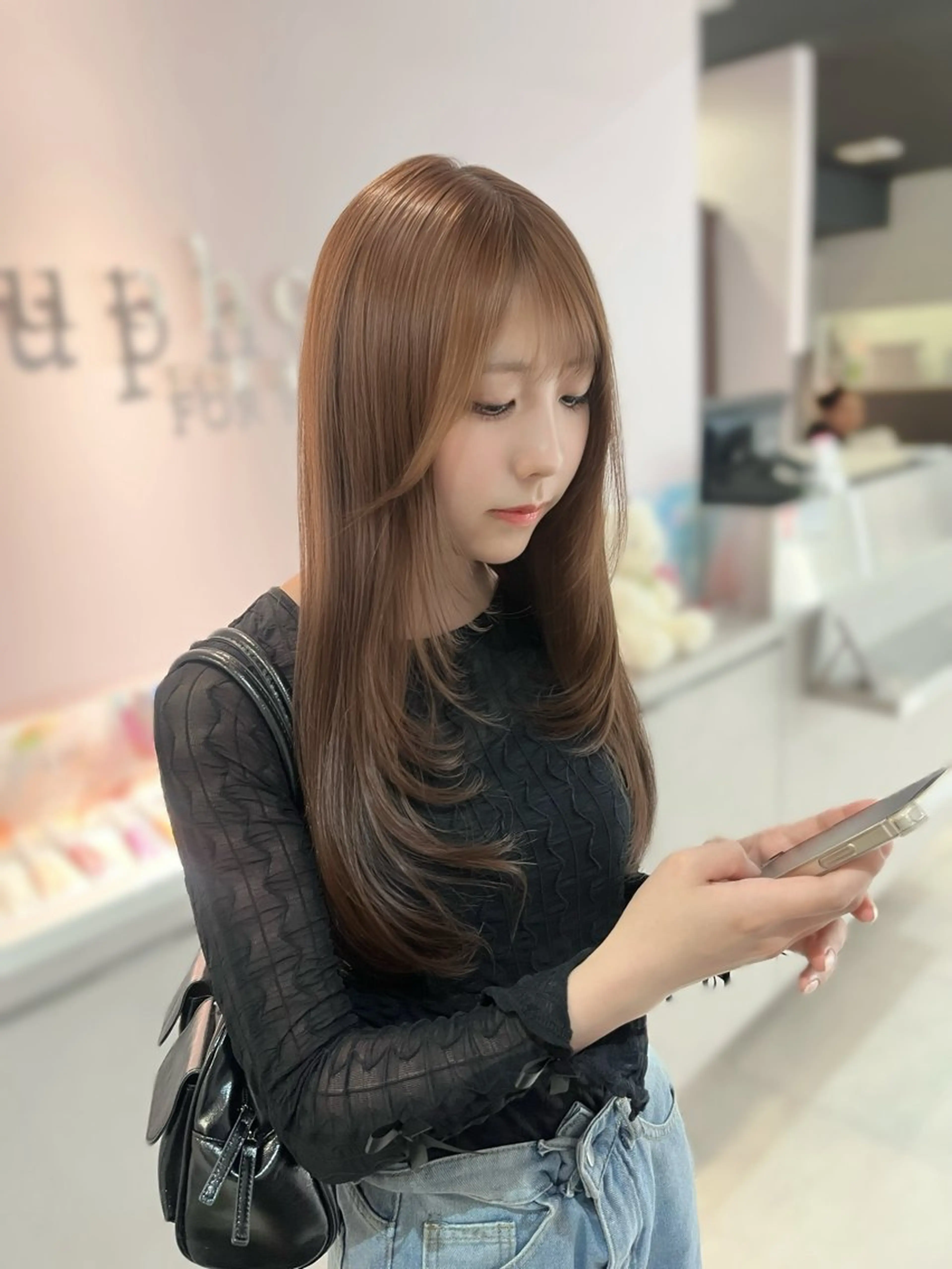 ロング レイヤーカット 上品モテガーリー Rena🎀のヘアスタイル