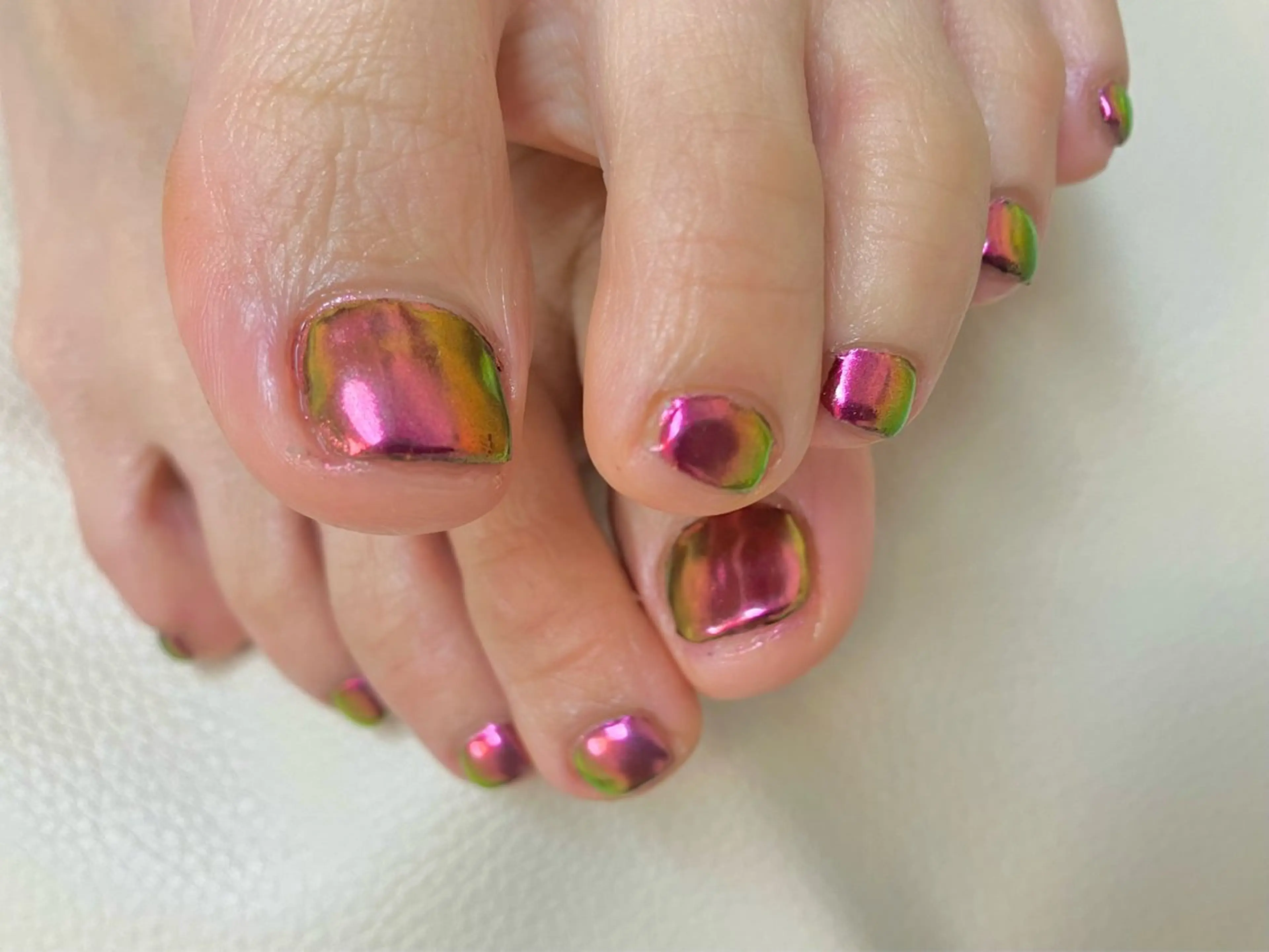 ネイル フットネイル ミラーネイル ワンカラーネイル COCO Nail　光が丘駅近のネイルデザイン