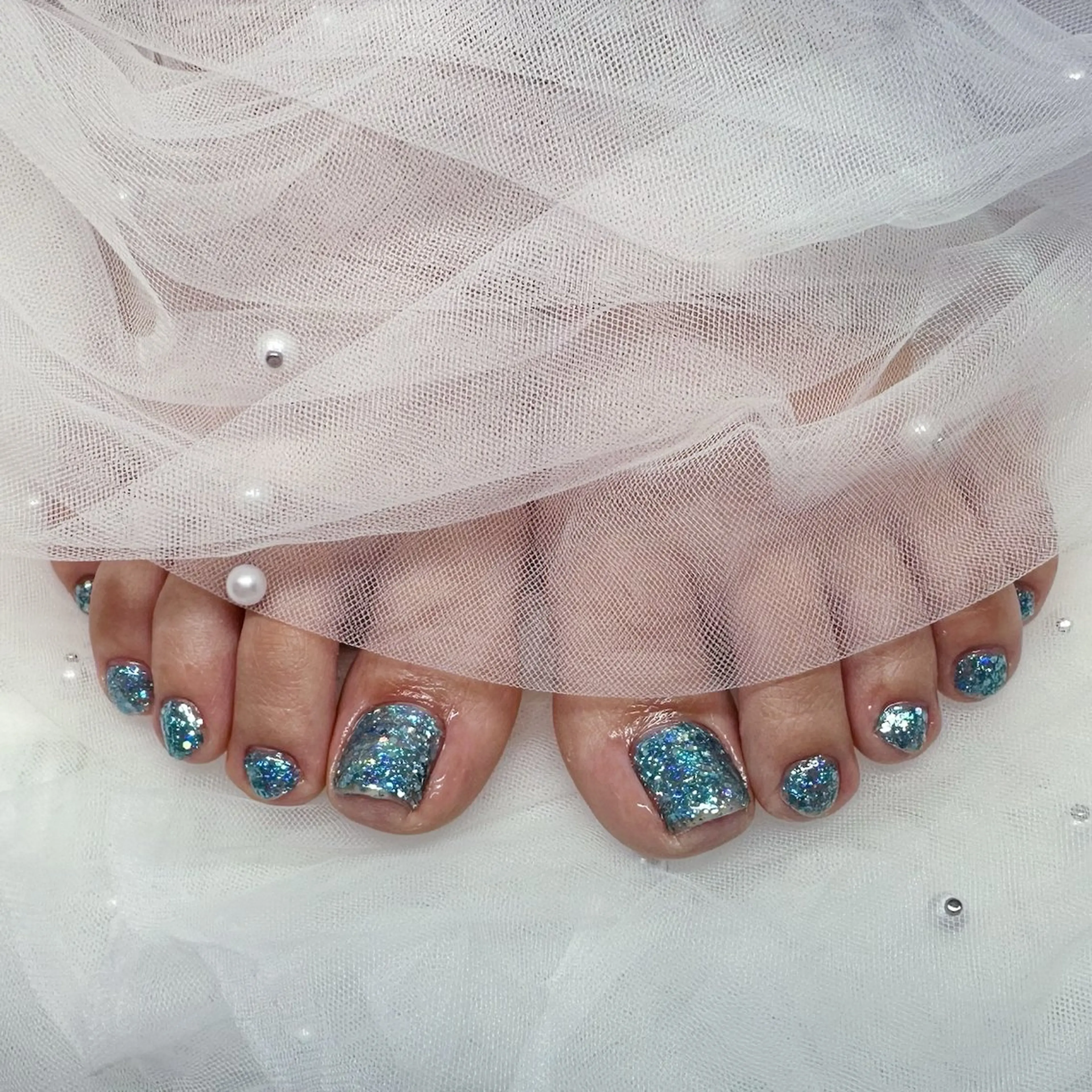 【フット】ワンカラーorラメの写真