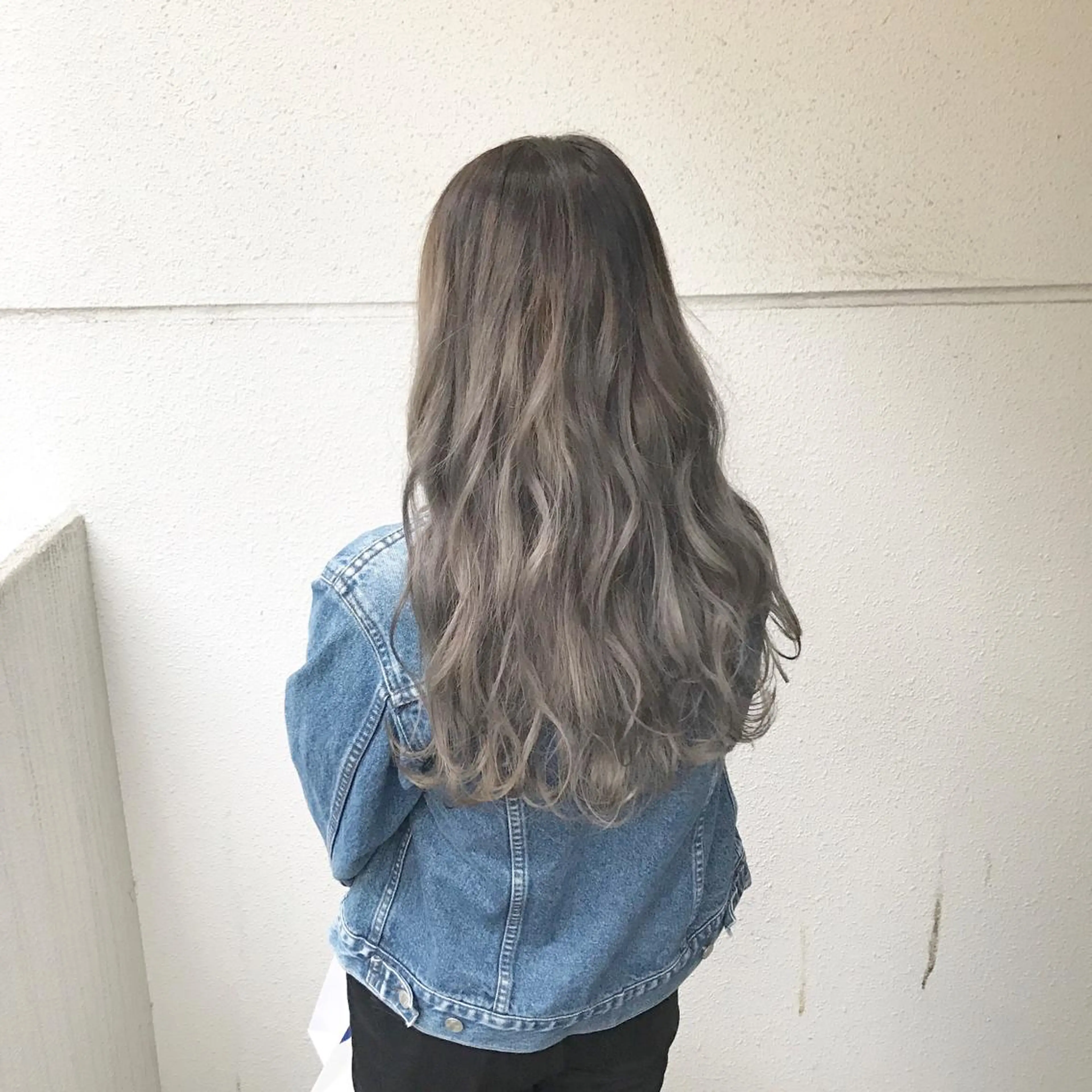 ロング カラー ダブルカラー グラデーションカラー シルバー インナーカラー/天神 ブリーチ/吉田のヘアスタイル