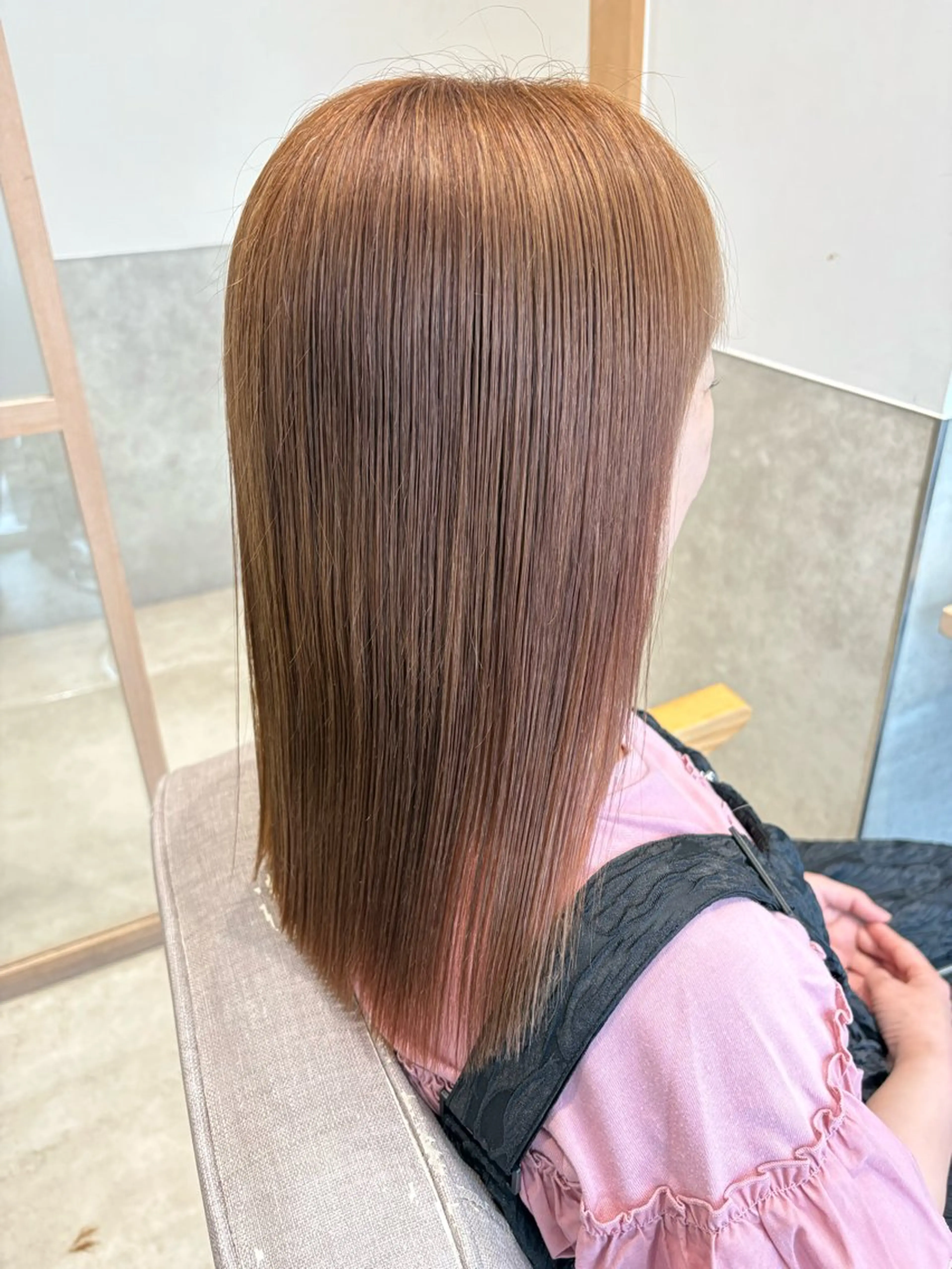 カット+ケアカラー+トリートメントの写真