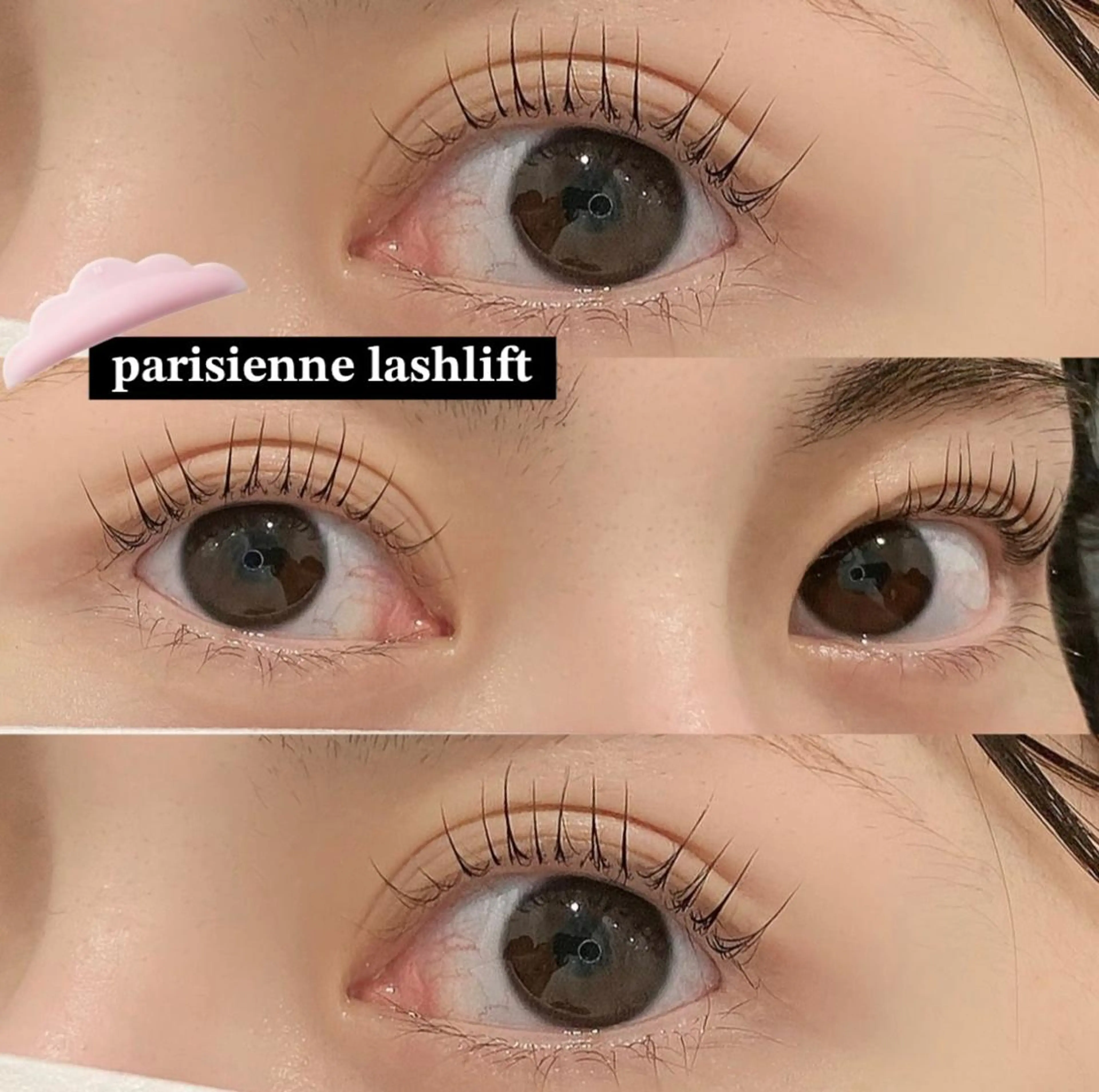 マツエク・マツパ パリジェンヌラッシュリフト まつげパーマ 一重×まつ毛パーマ miiia lashのマツエク・マツパデザイン