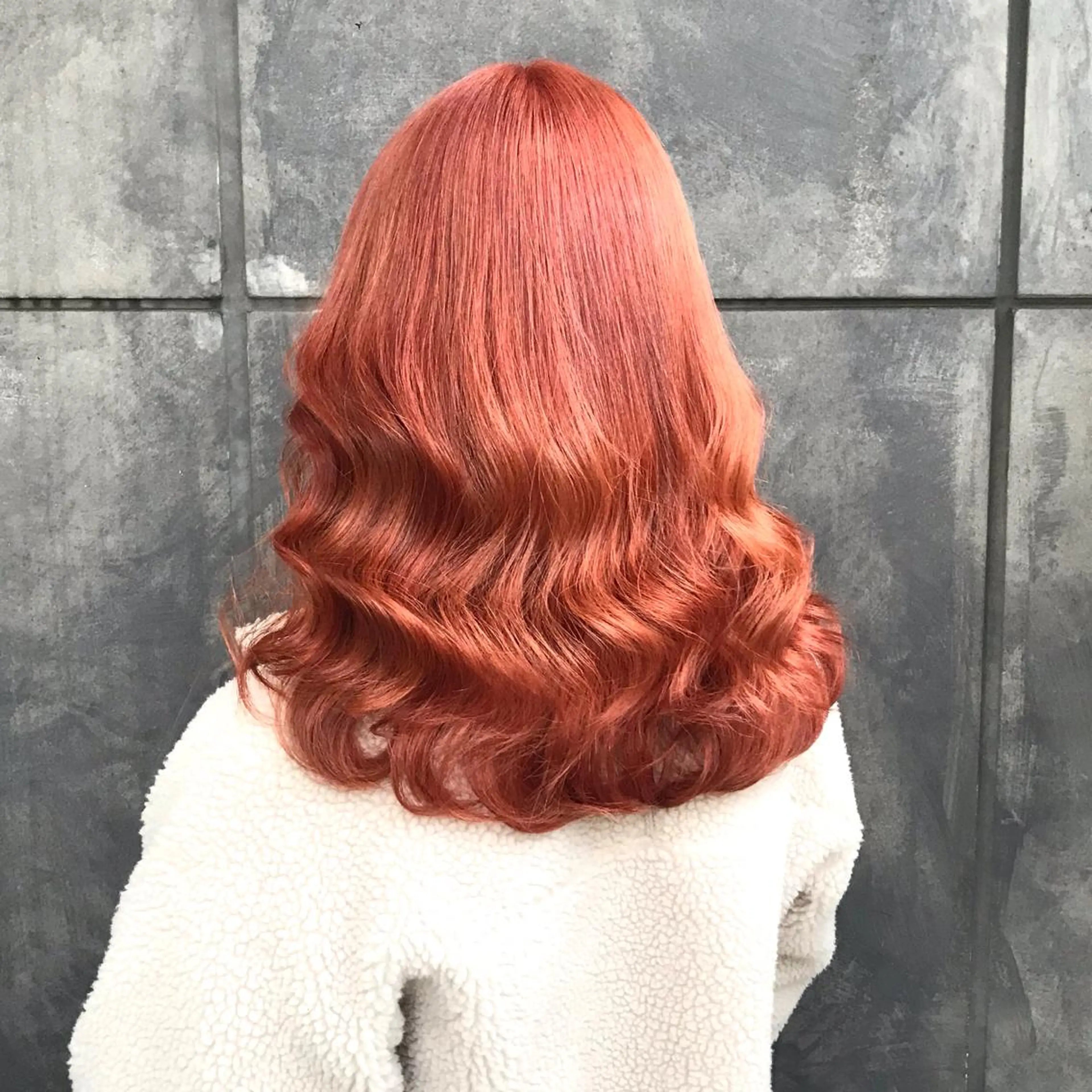 ミディアム カラー ブリーチ オレンジ タンバルモリ ヨシンモリ ムルギョル巻き サロウィン所属・K-POP好き美容師 🇰🇷Kai.Yのヘアスタイル