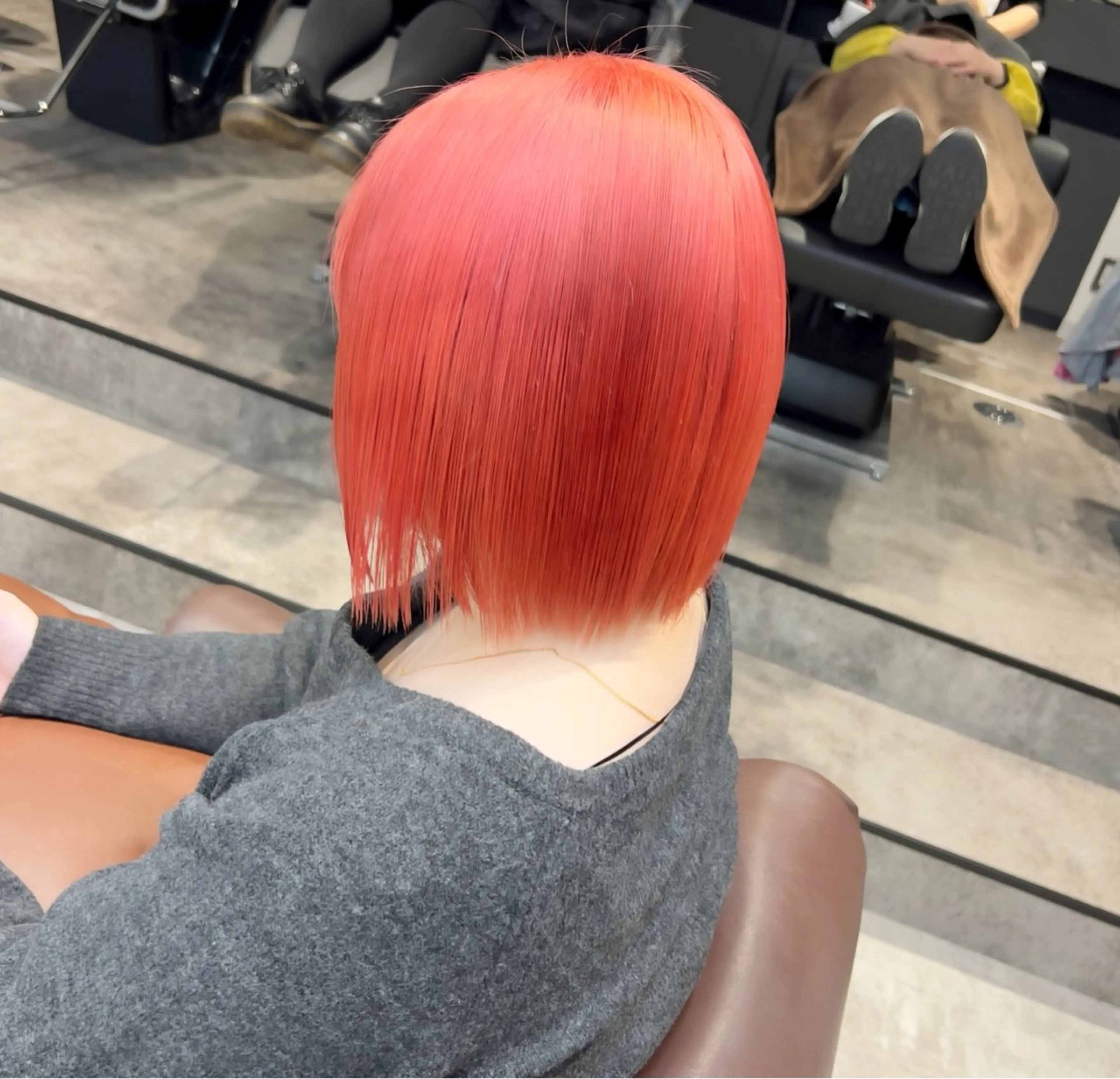 カラー ピンクカラー 透明感/血色カラー/ 似合せレイヤー/ゆいのヘアスタイル