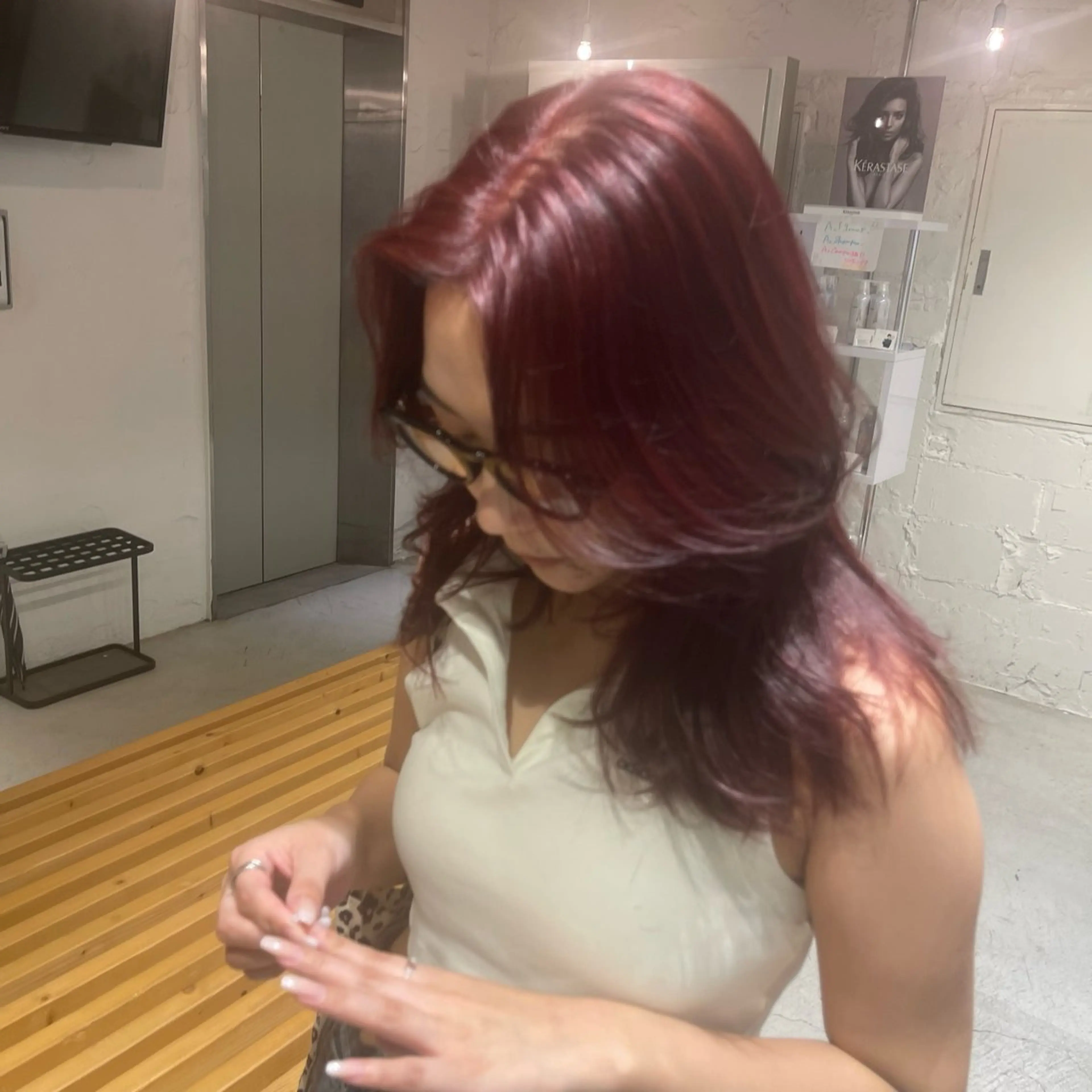 ロング カラー nameless miichiのヘアスタイル