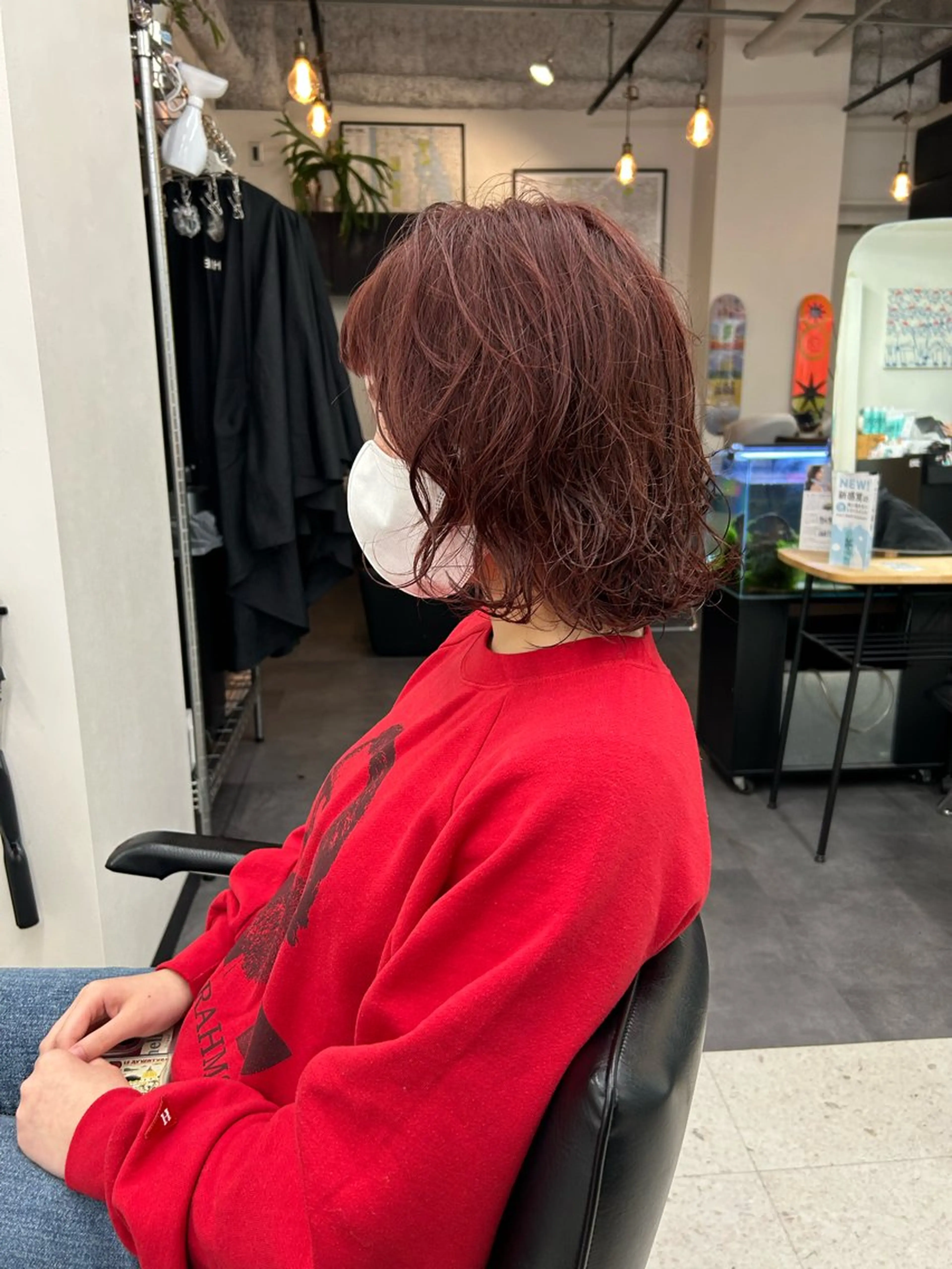 ショート ヘアカラー レイヤー・ボブカット ／もえまる🌻のヘアスタイル