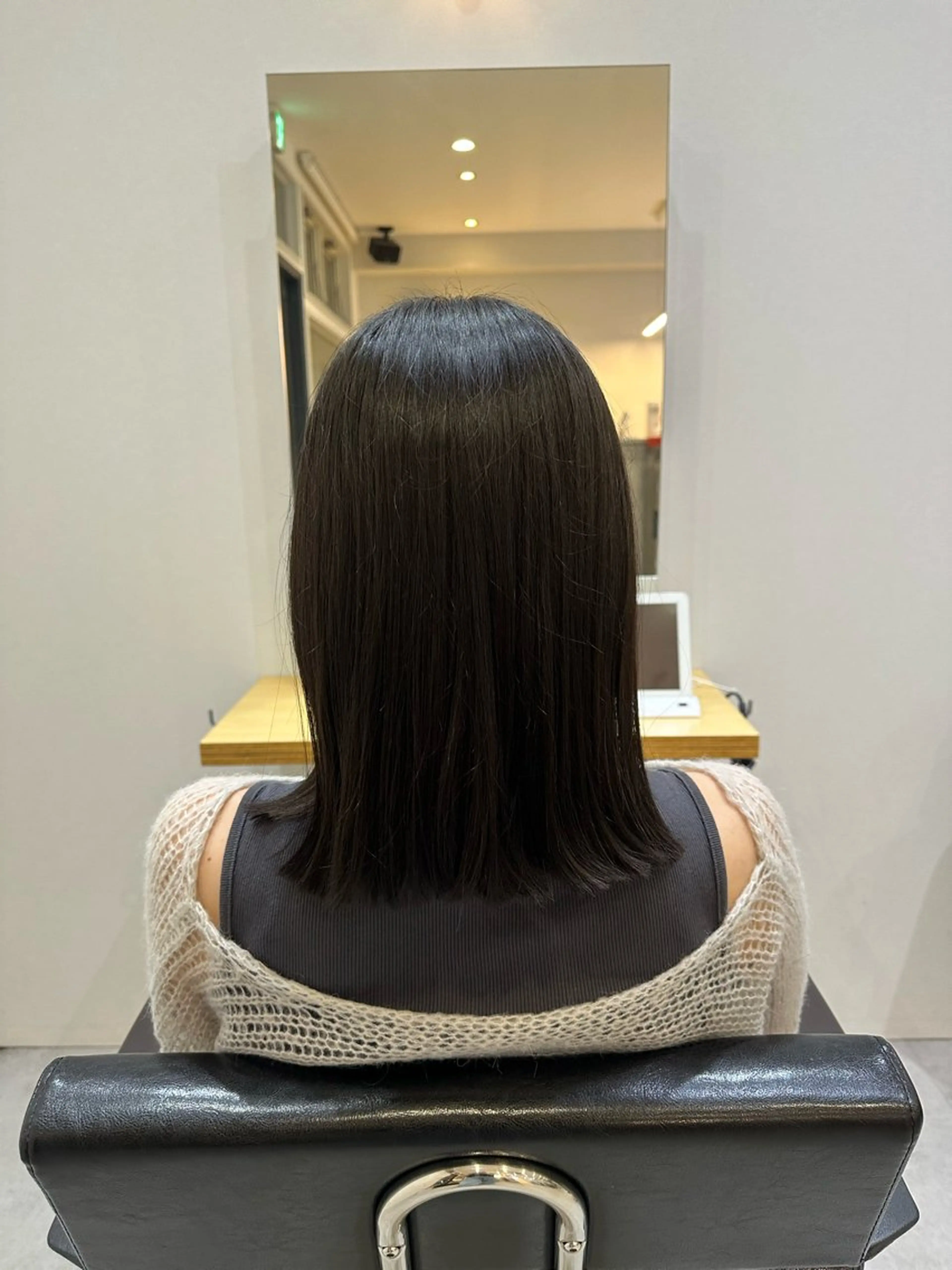 ミディアム 外ハネヘア トリートメント Agu hair noman マナのヘアスタイル