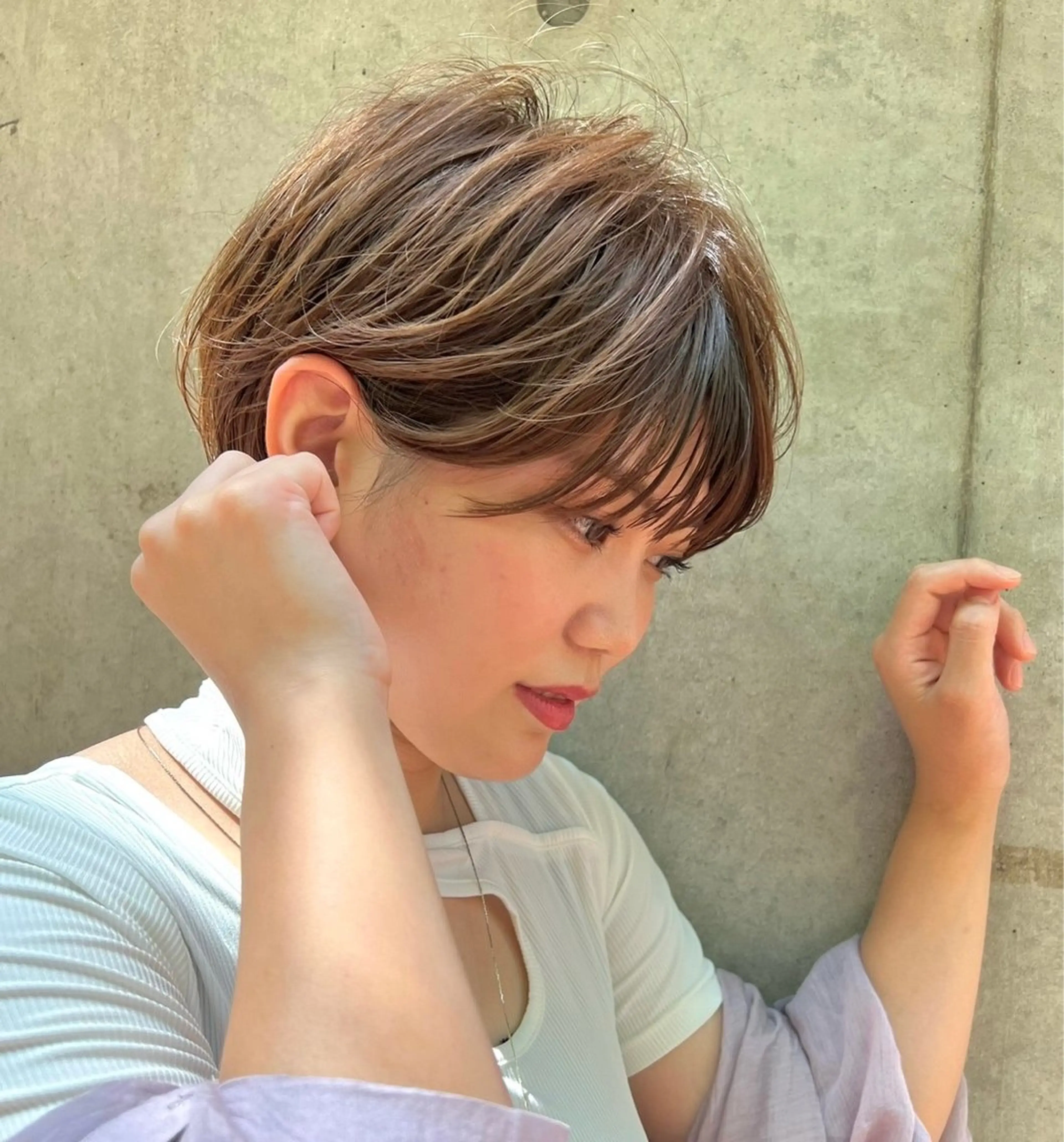 ショート 重里 瑠花のヘアスタイル