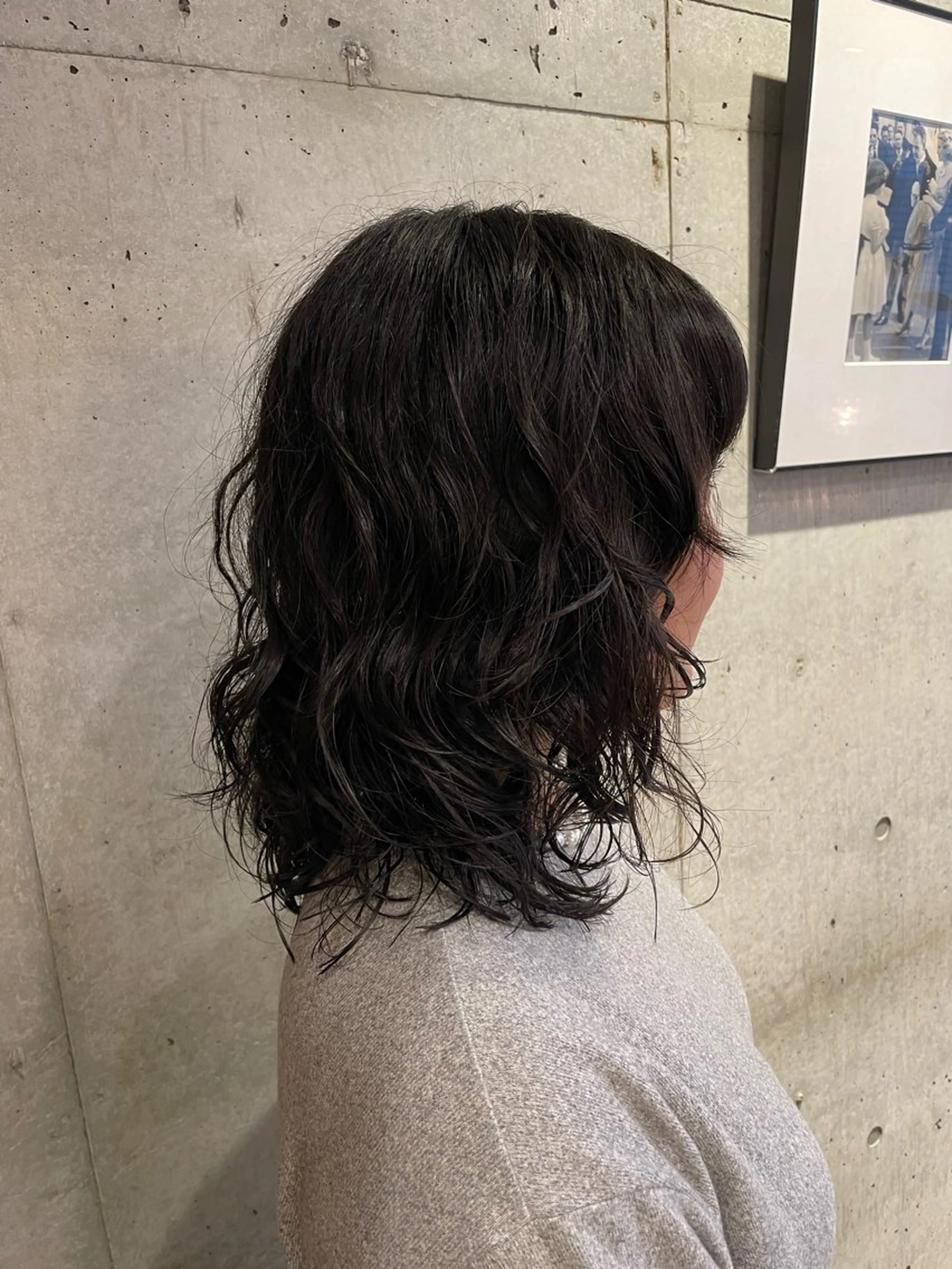 ミディアム パーマ /133 山本樹のヘアスタイル