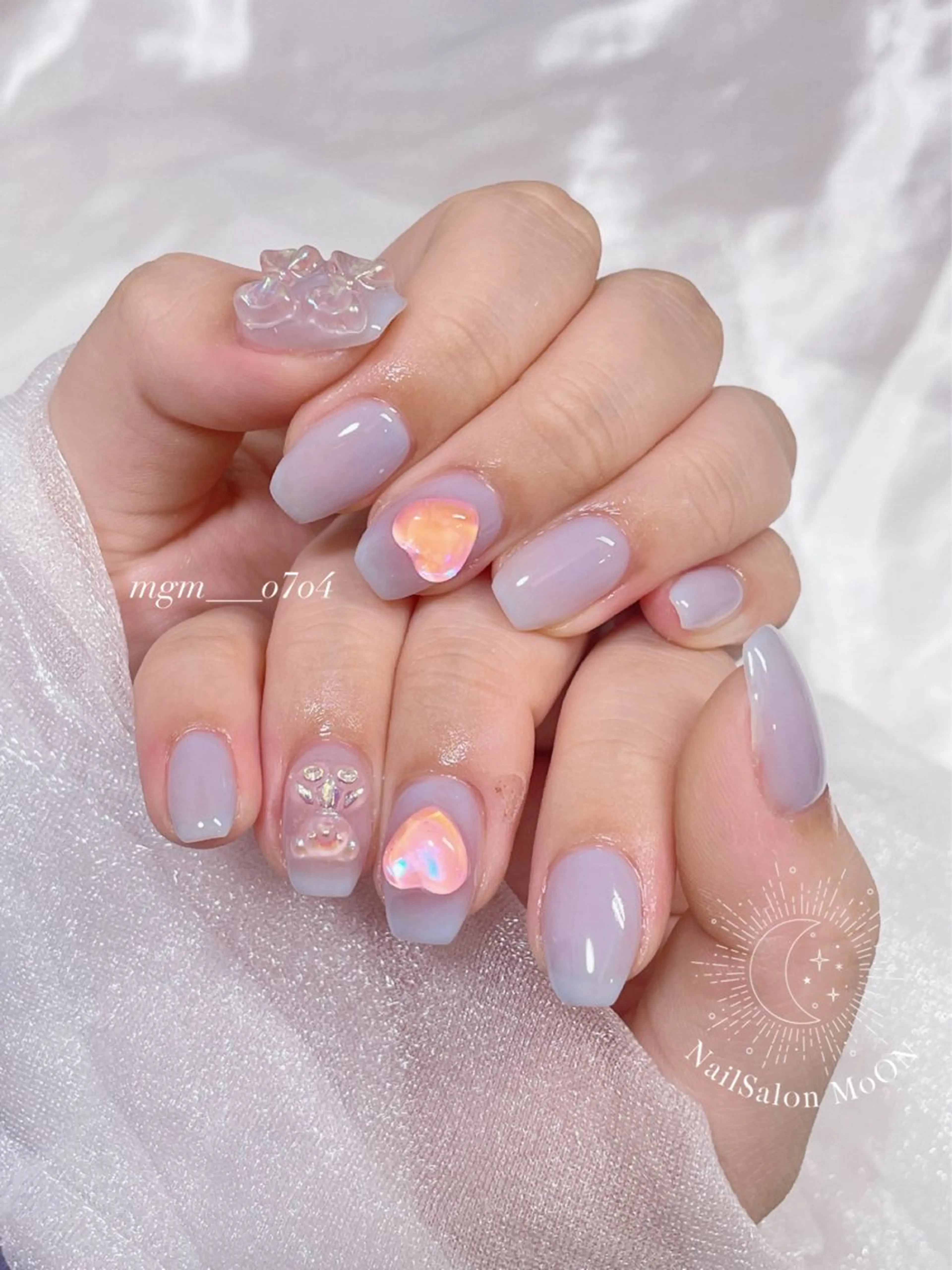 ハンドネイル ハンドケア MoON...❤︎ MeGuのネイルデザイン