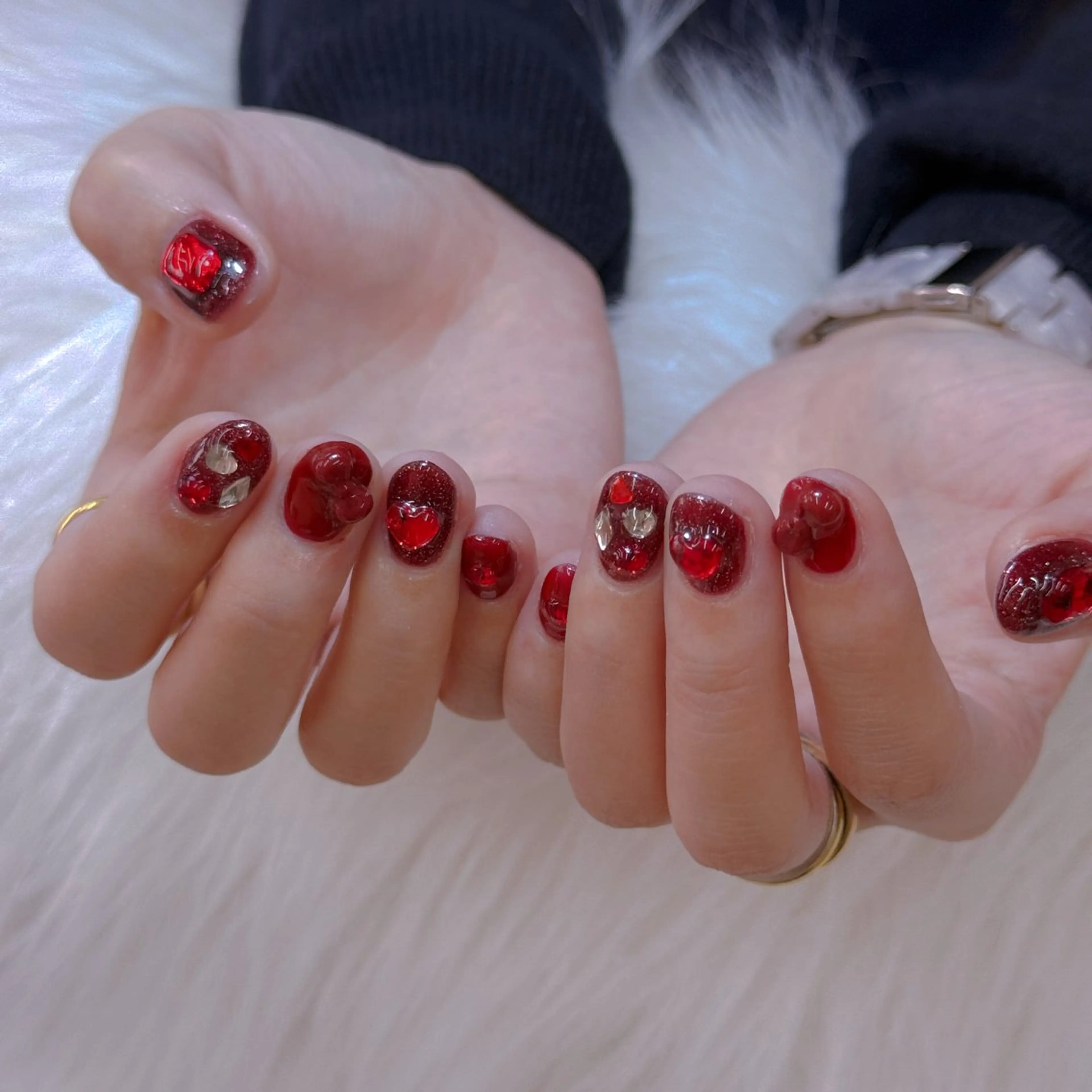 ネイル ハンドネイル ANH ゴテゴテネイルのネイルデザイン