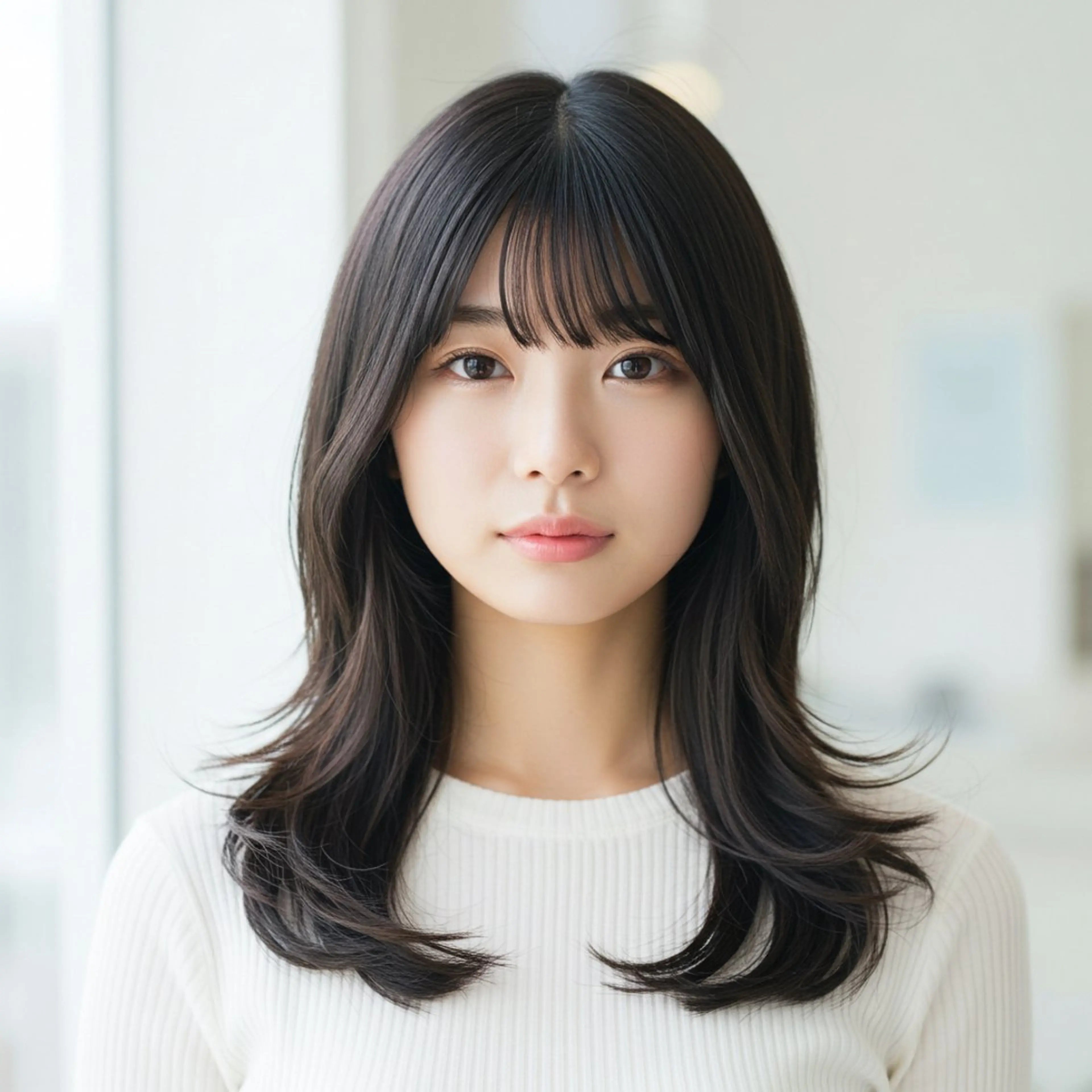 セミロング 似合わせボブ✖️ 韓国レイヤー✨小関のヘアスタイル