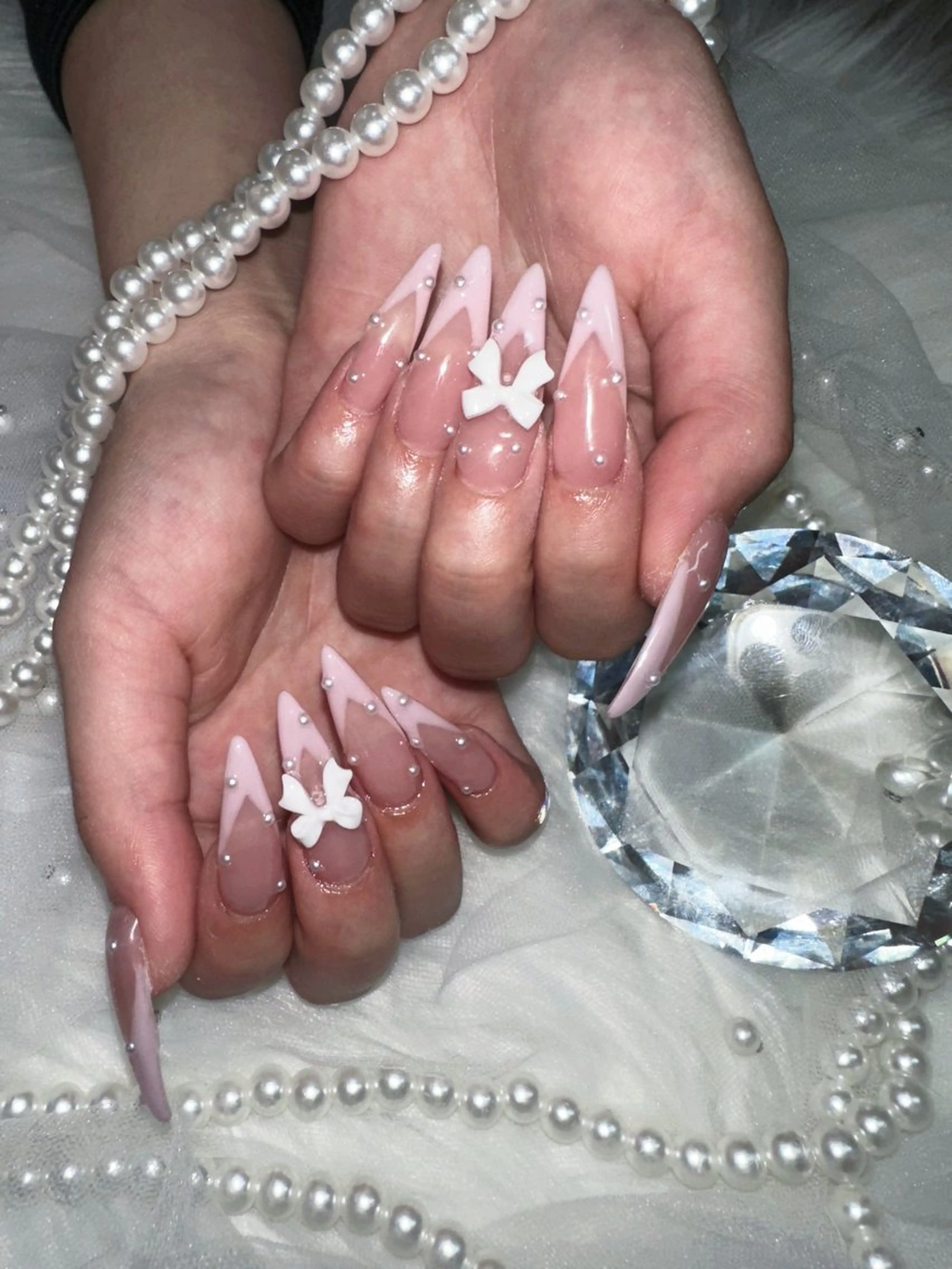 ネイル ロングネイル スカルプネイル ワンホンネイル icy nail れいあのネイルデザイン