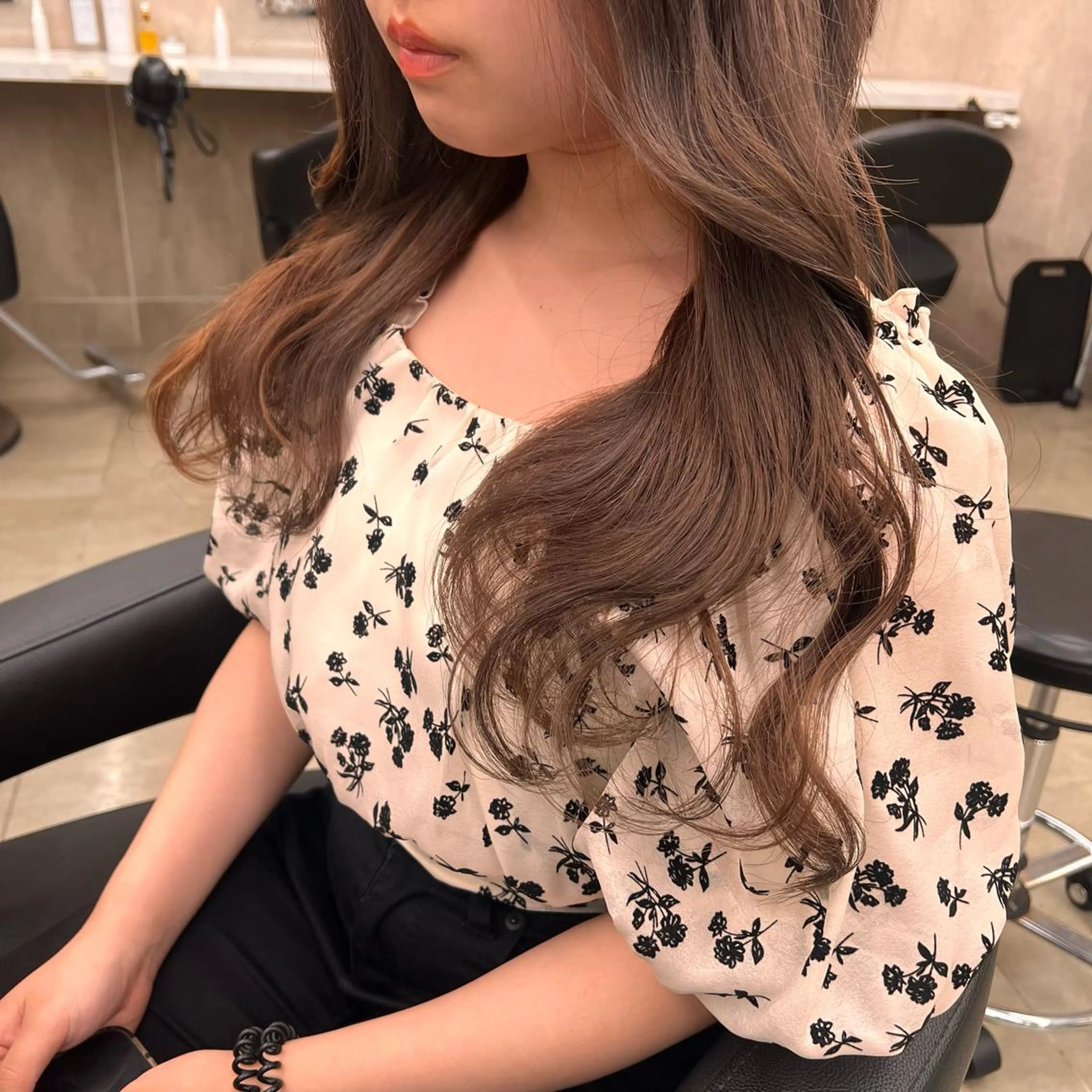 セミロング 💖札幌カラー 指名No.1💖玲奈のヘアスタイル