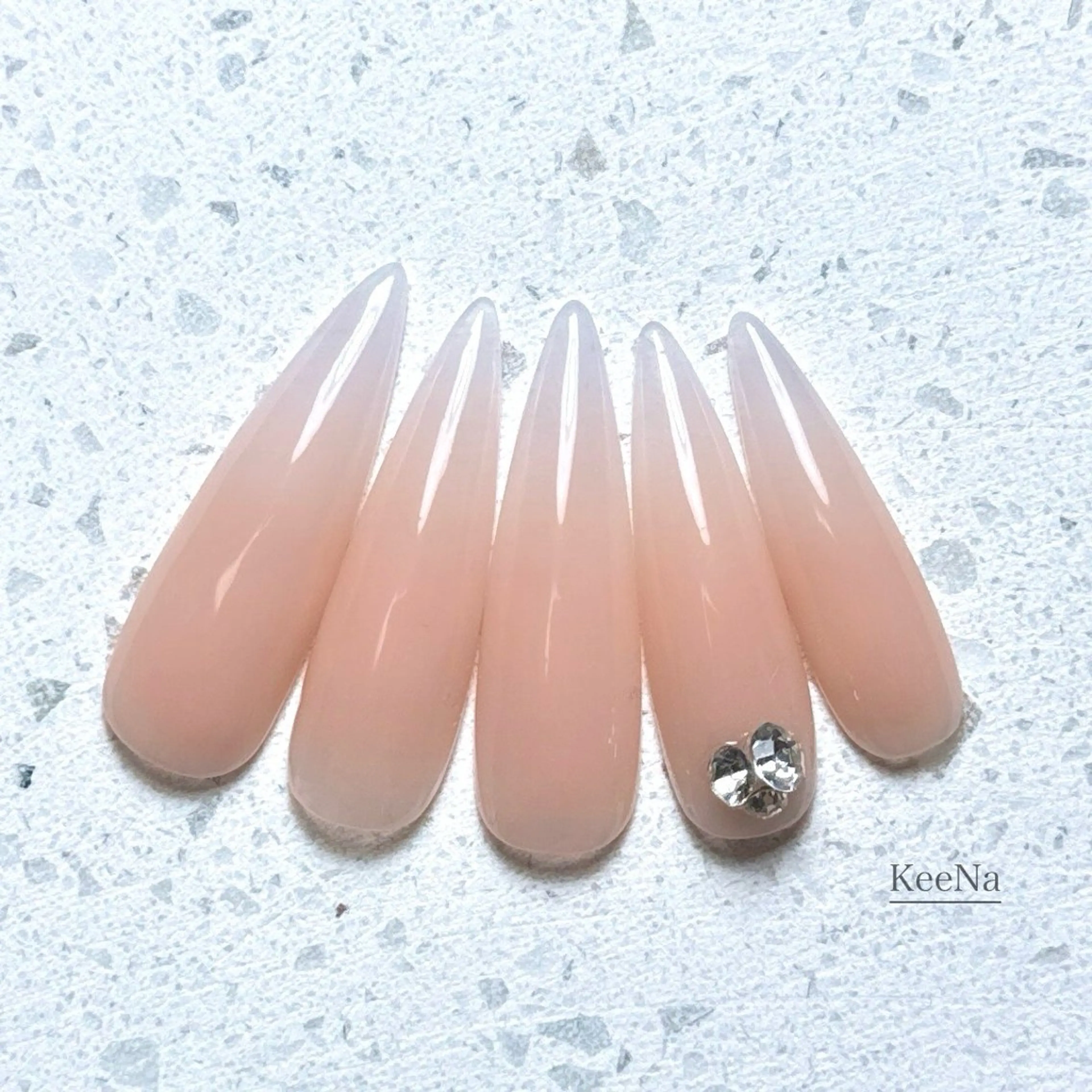 ネイル ロングネイル スカルプネイル KeeNa キーナのネイルデザイン