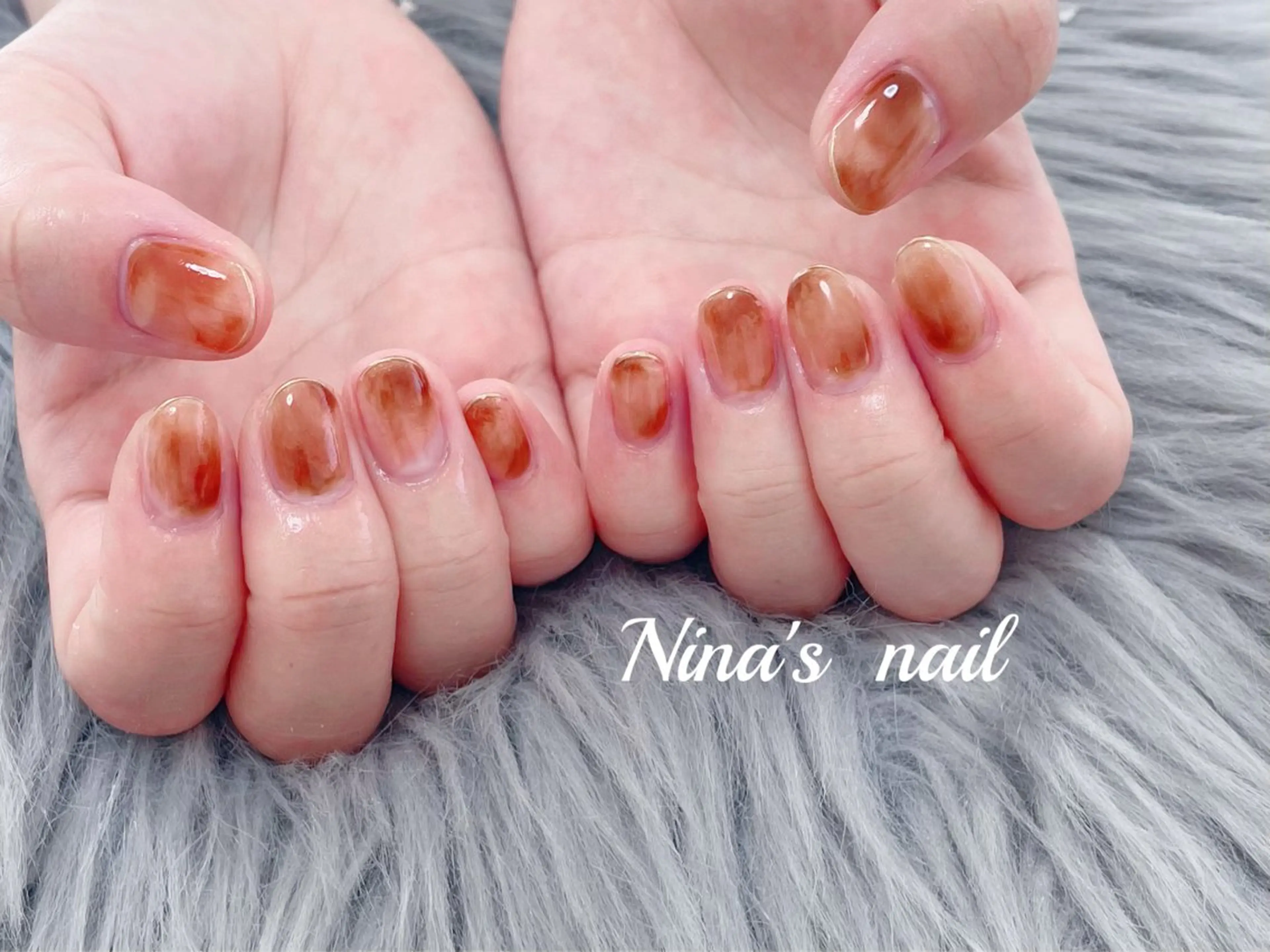 ネイル べっ甲ネイル Nina's nailのネイルデザイン