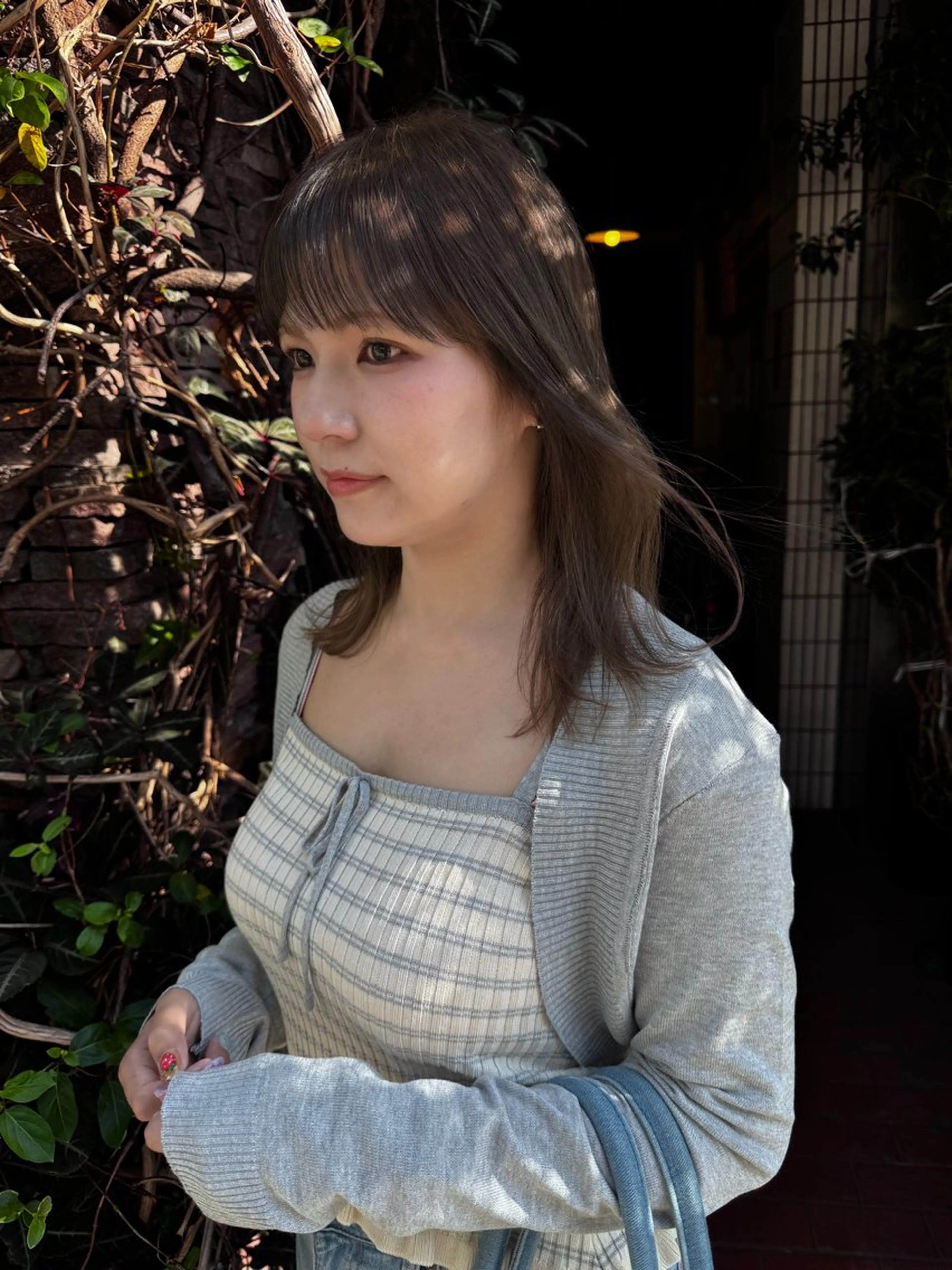 セミロング カラー ハッシュorレイヤー 名古屋LORENハダのヘアスタイル