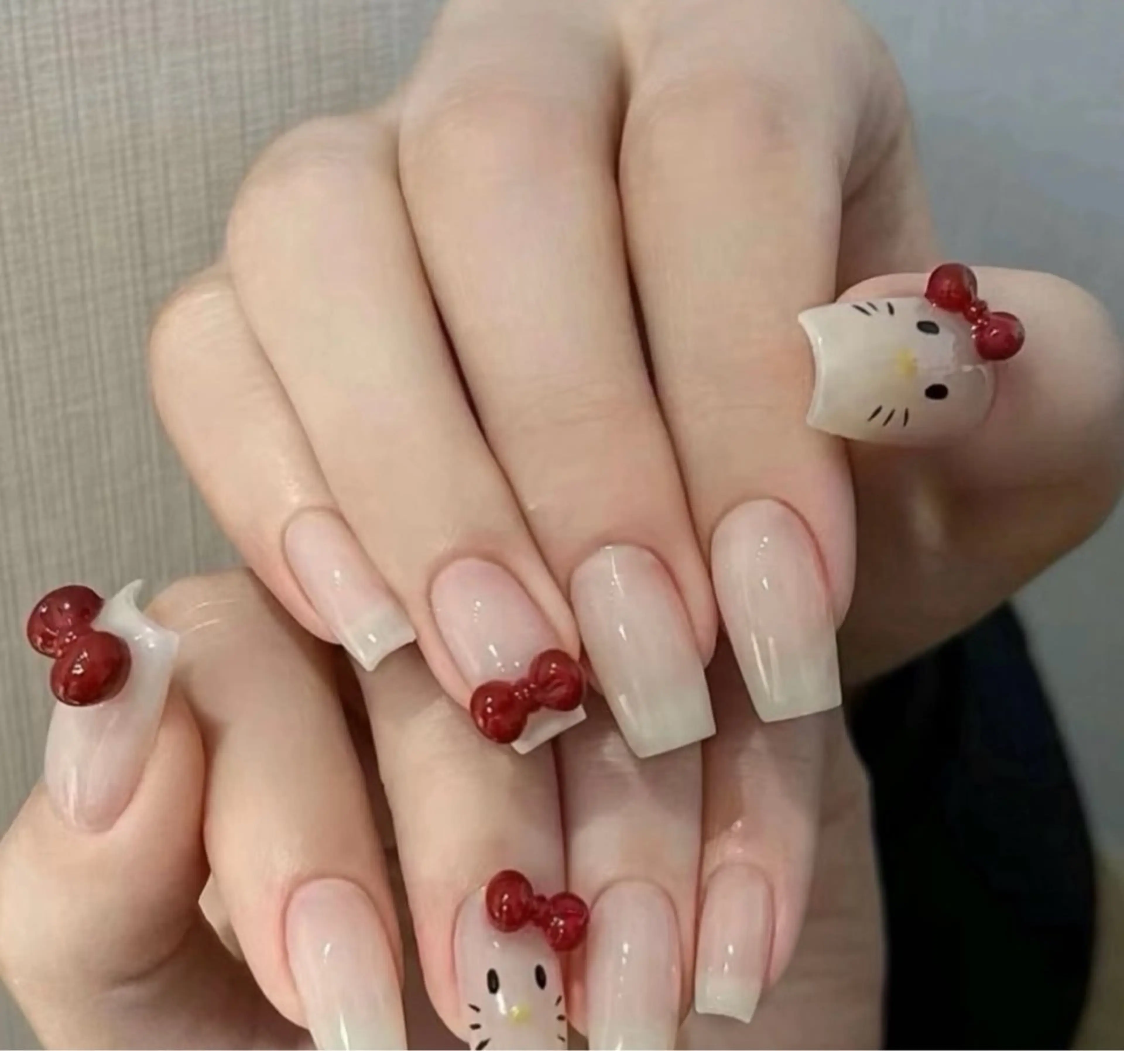 ネイル チークネイル 長さ出し フレンチネイル ガーリー 韓国ネイル sun nail池袋 モデル募集のネイルデザイン