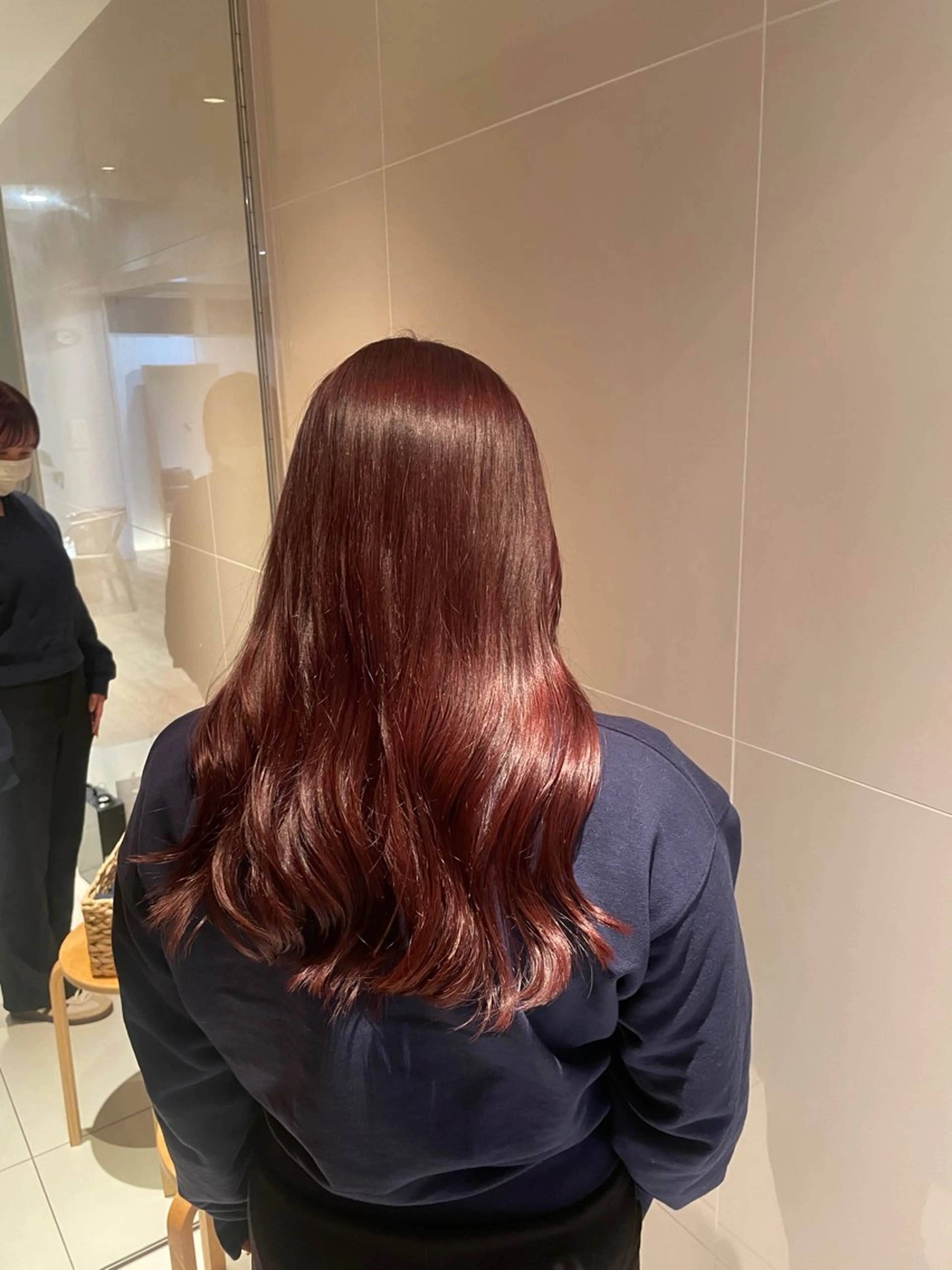 ロング カラー ピンクカラー カット ヘアカラー トリートメント 縮毛矯正/レイヤー 🌙児玉光瑠のヘアスタイル