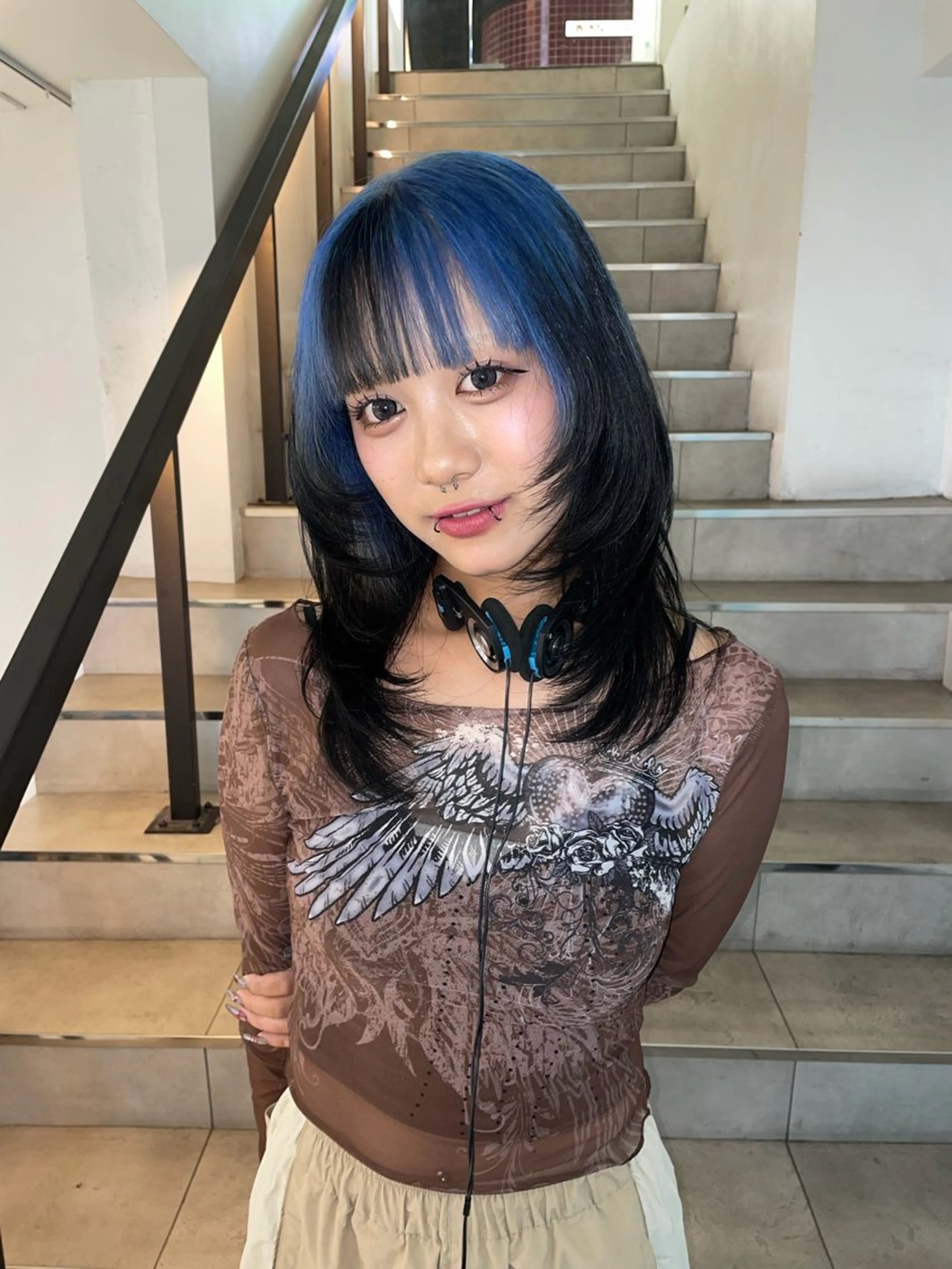 カラー ヘアカラー 🎵AIRI/ヘアー ⭐︎アートネイル🪽のネイルデザイン