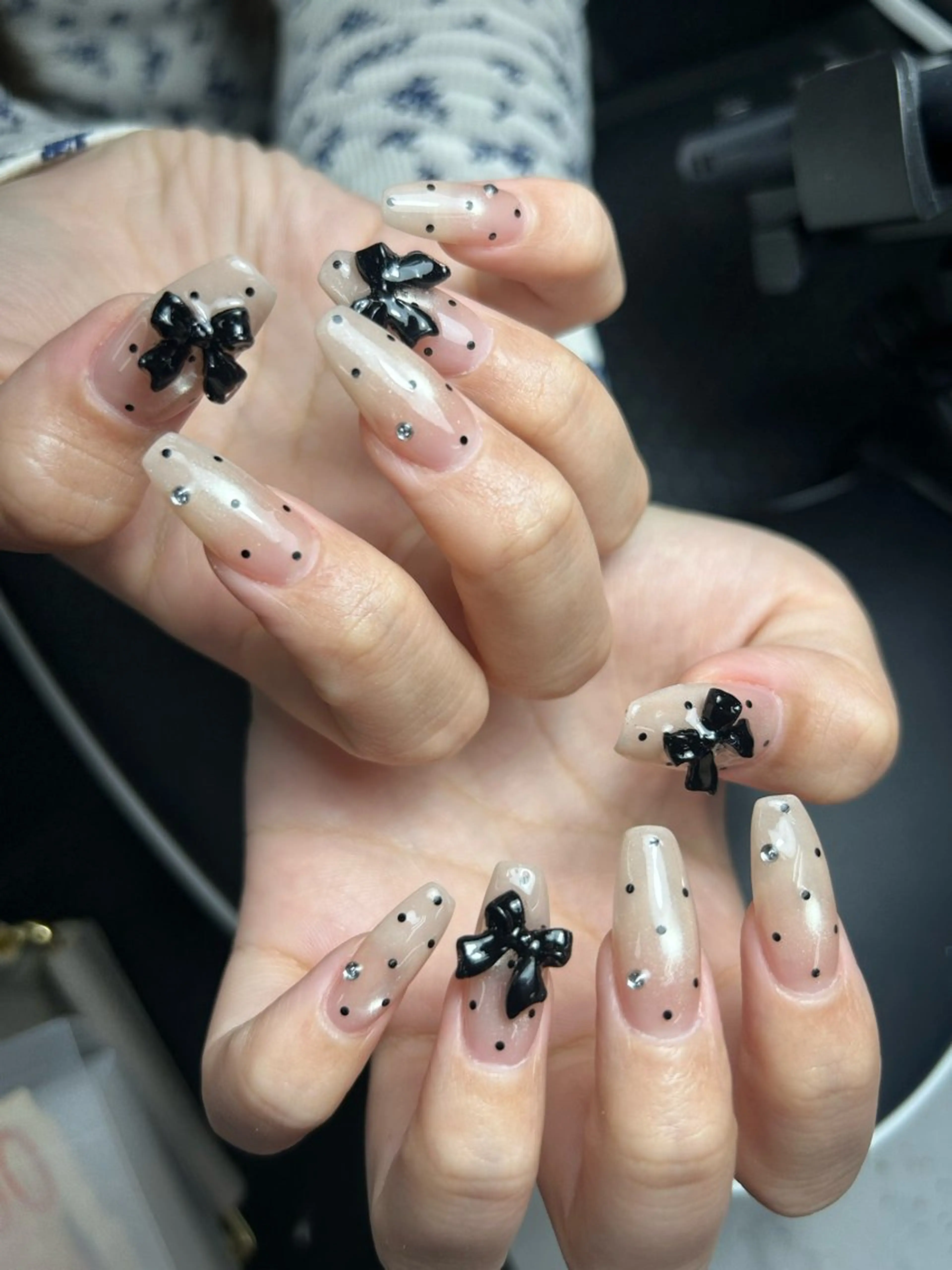 ネイル 韓国ネイル 持ち込み ニュアンスネイル ネイルチップ 冬ネイル RINN ANA.CHUOのネイルデザイン