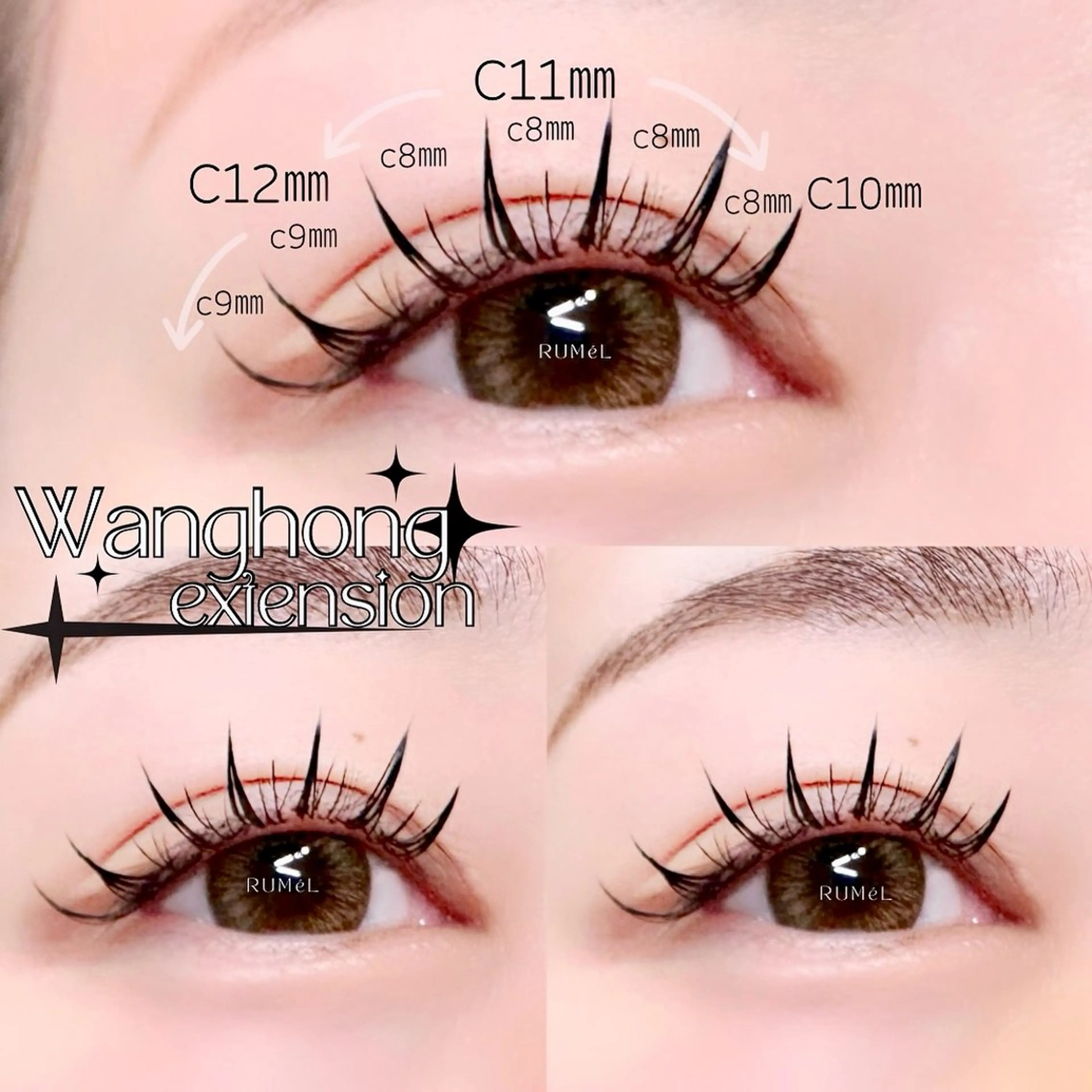 マツエク・マツパ マツエク RUMéL Natsumiのマツエク・マツパデザイン