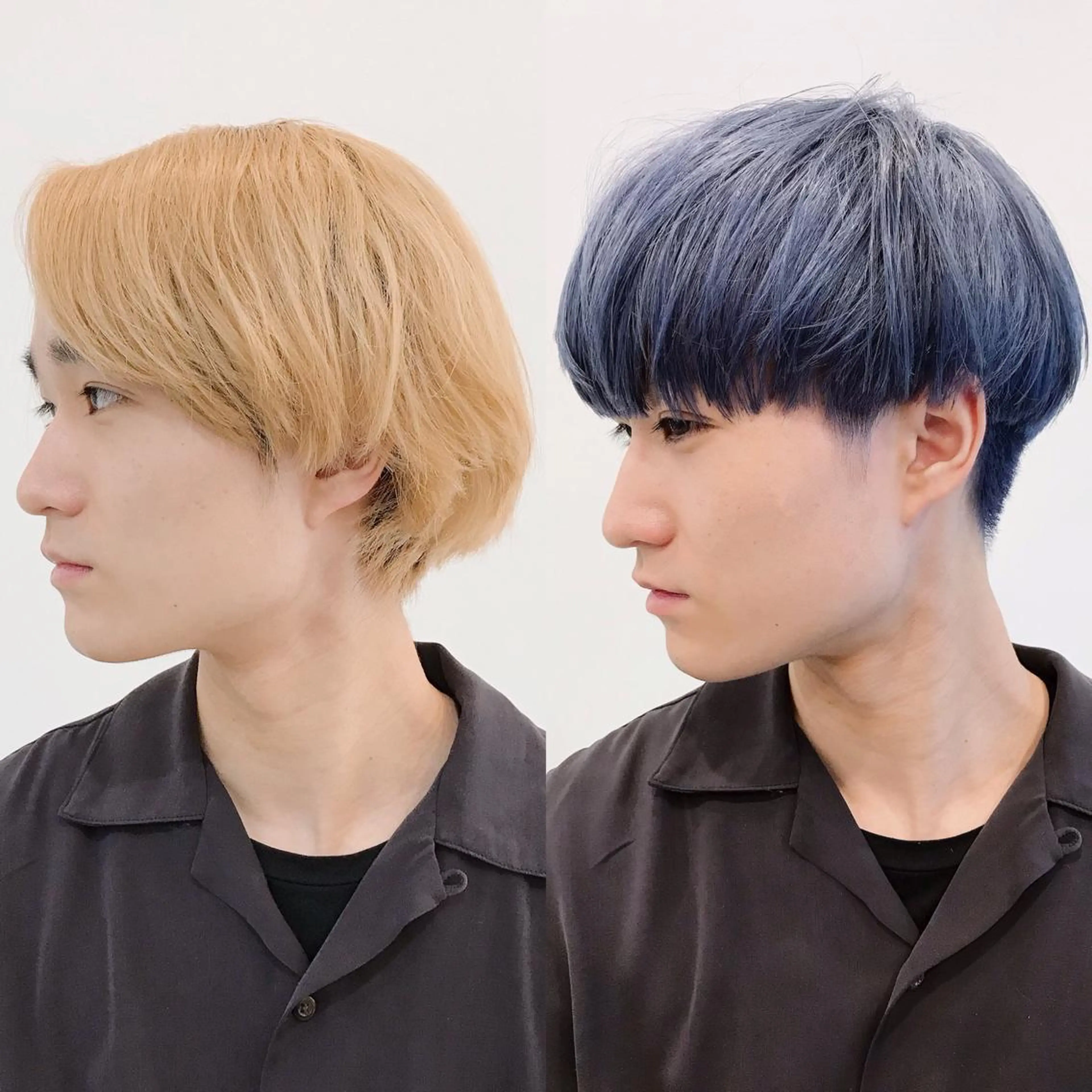 ショート カラー メンズ カット ヘアカラー メンズパーマ タカキリョウのヘアスタイル