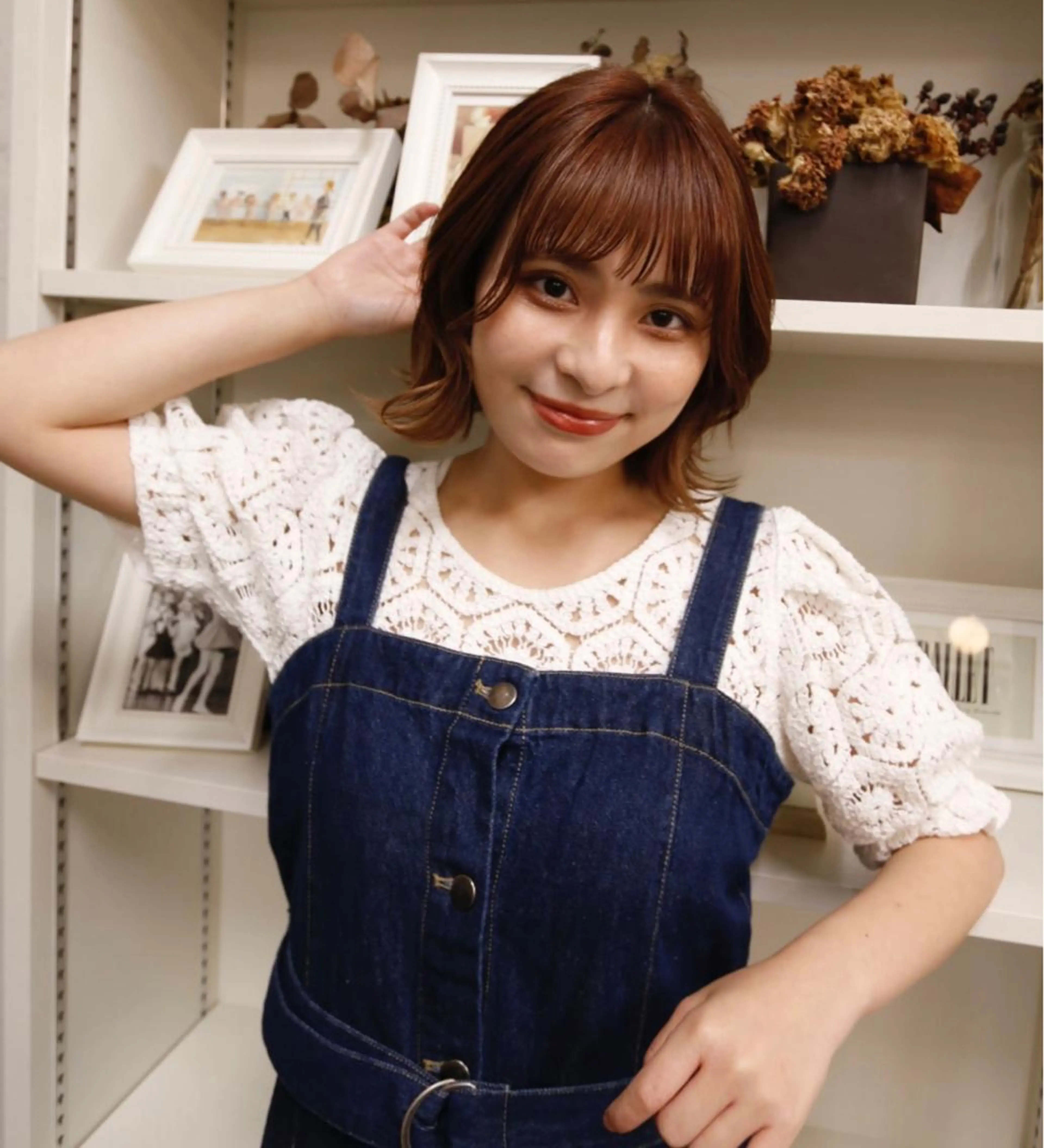 ミディアム カラー Ebihara Satomiのヘアスタイル