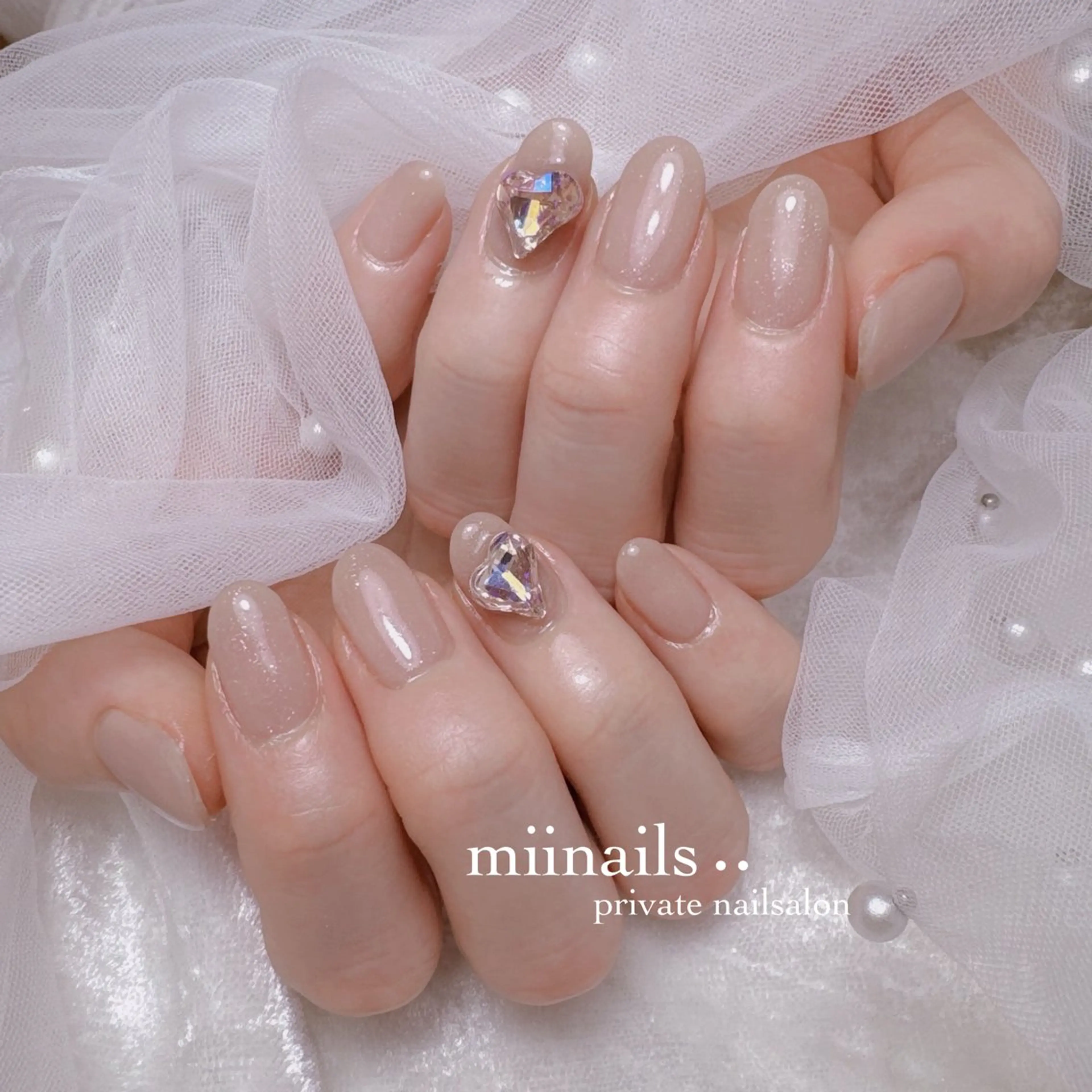 ネイル 韓国ネイル マグネットネイル ワンホンネイル ハンドネイル nailsalon miinailsのネイルデザイン