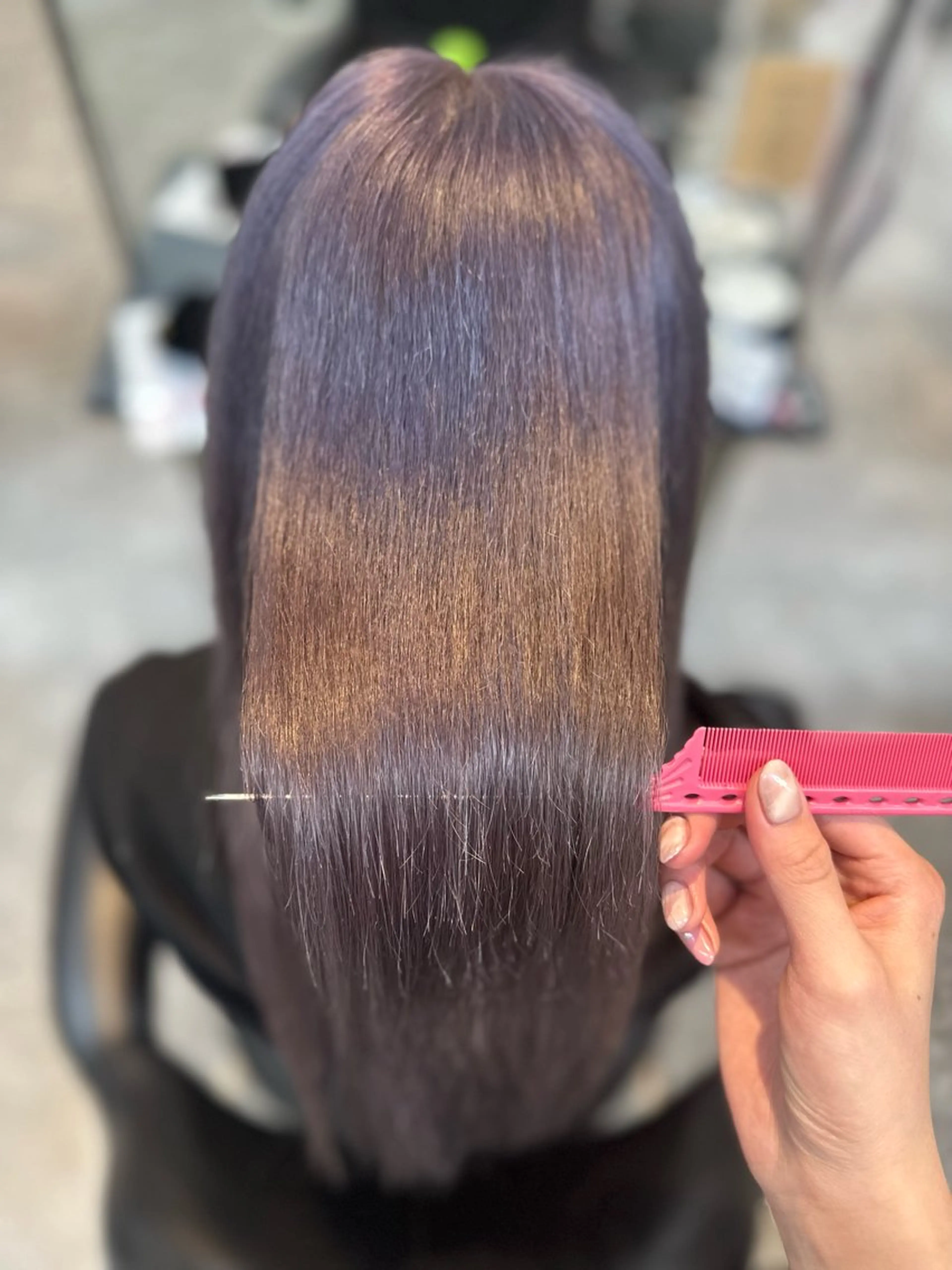 ロング 柳田 光のヘアスタイル