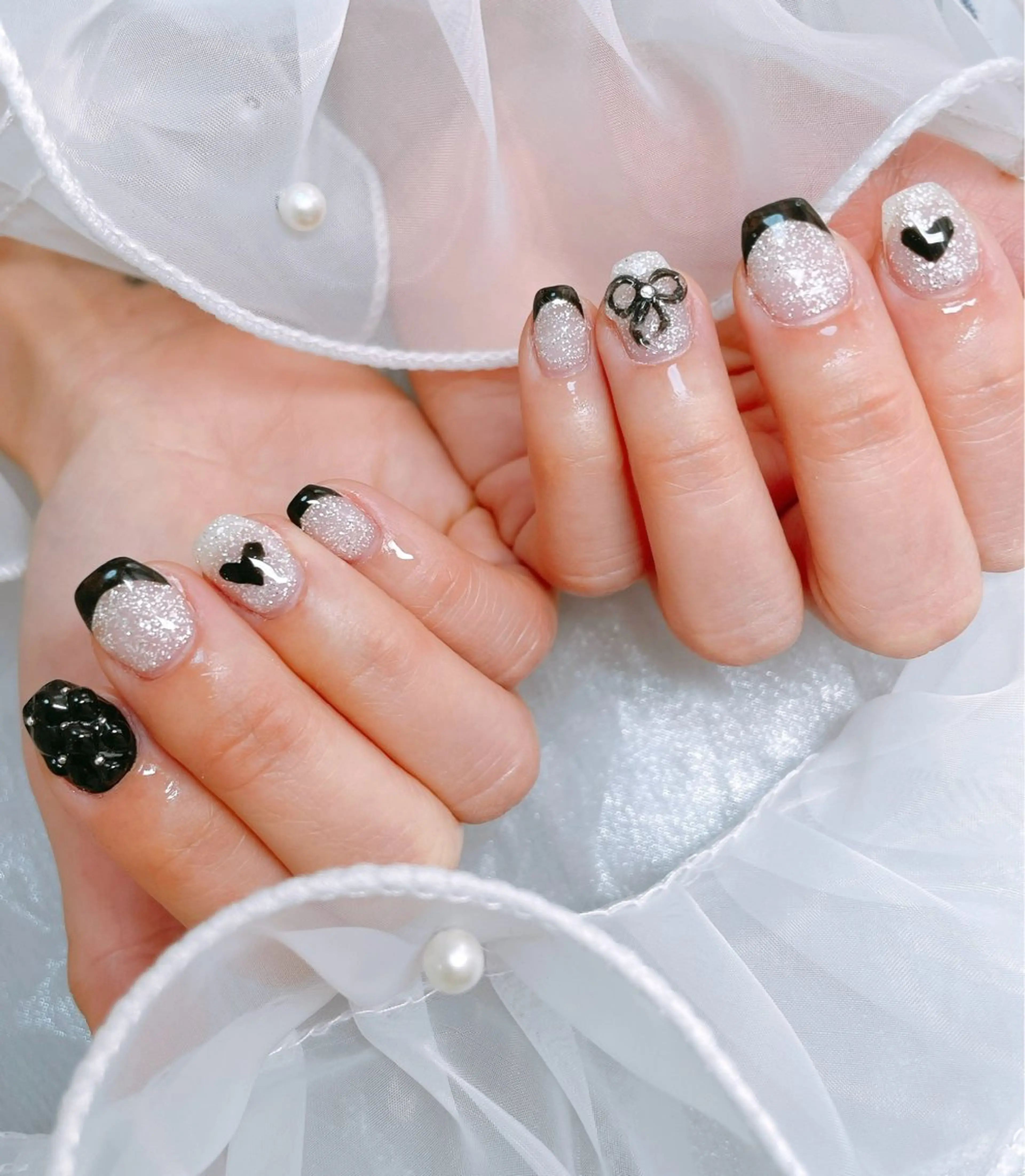 ネイル フレンチネイル ガーリー ハンドネイル ハンドケア GAL_ NAILのネイルデザイン