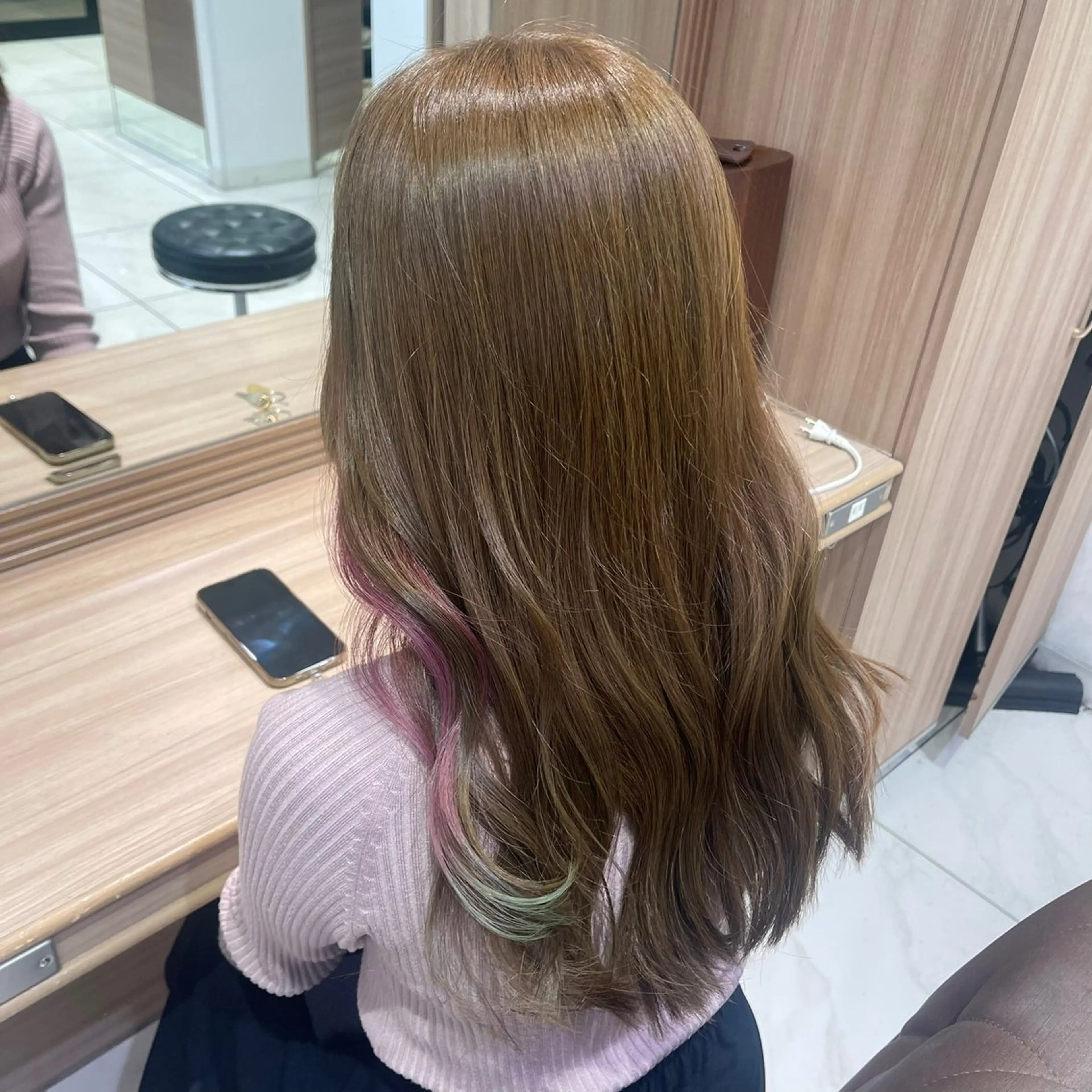 ロング カラー ヘアカラー トリートメント ヘアセット 艶カラー みゆう🎀のヘアスタイル