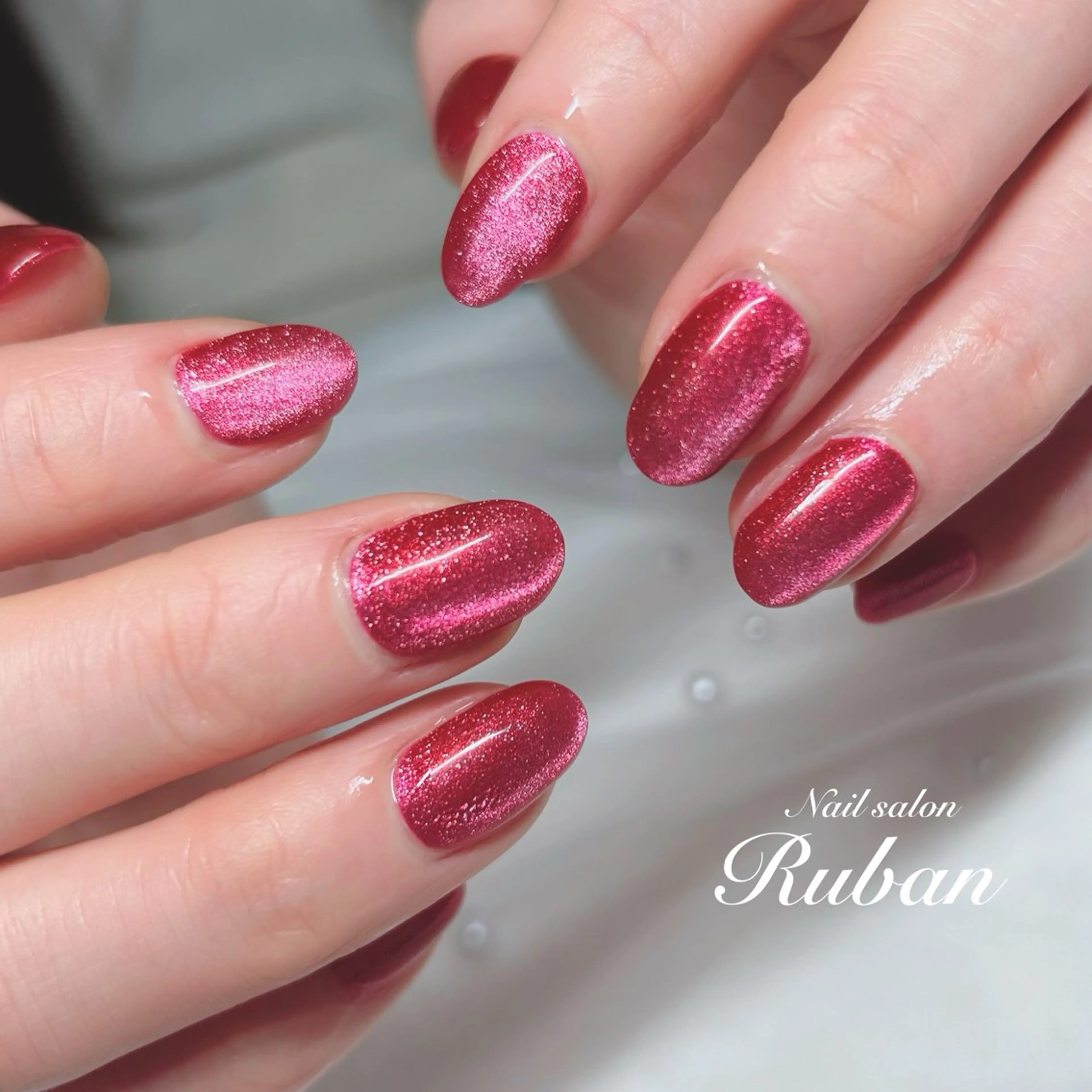 ネイル マグネットネイル ワンカラーネイル Nail salon Rubanのネイルデザイン