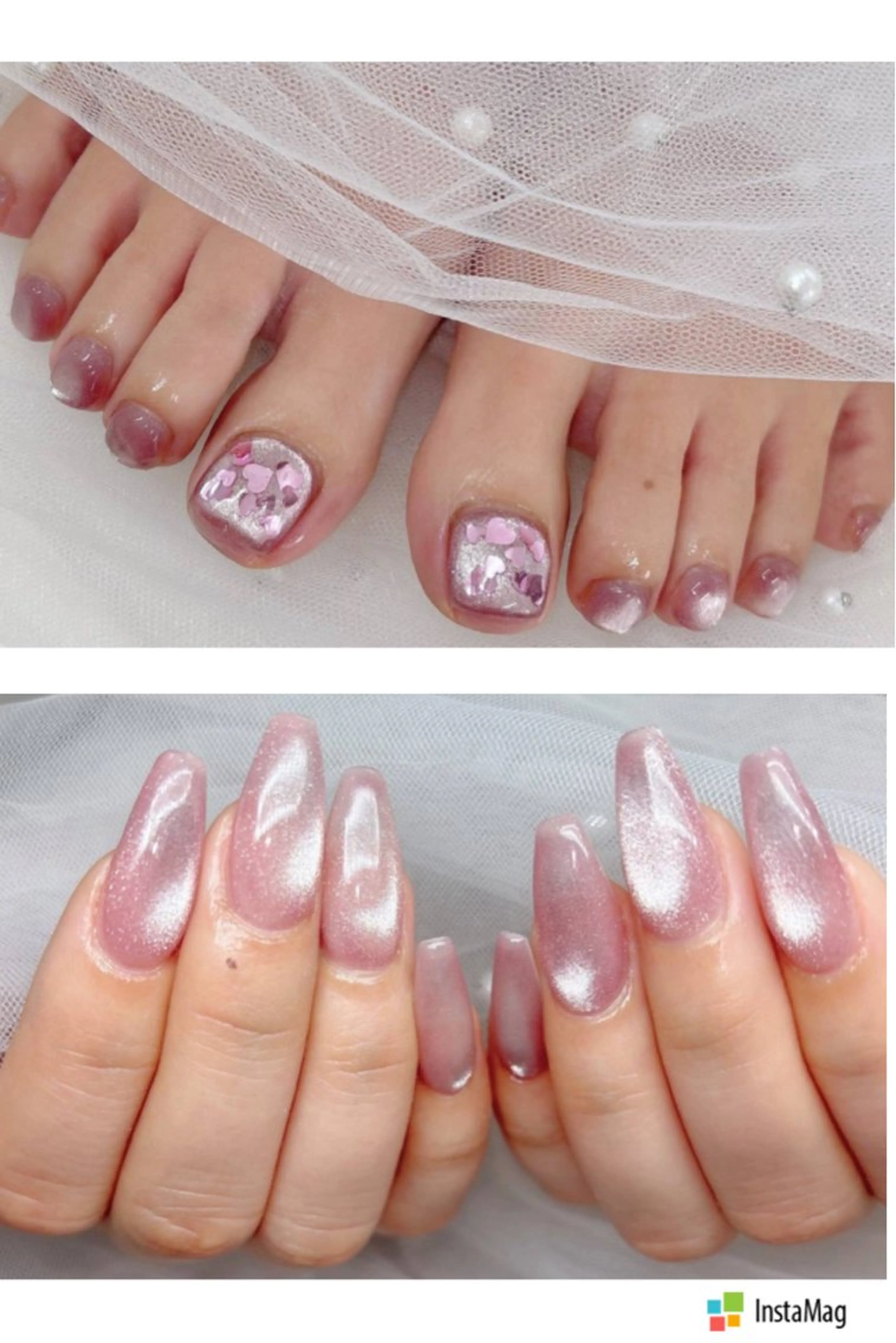 ハンド&フットセット💅🏻👣オフ込みマグワンカラー¥10000の写真