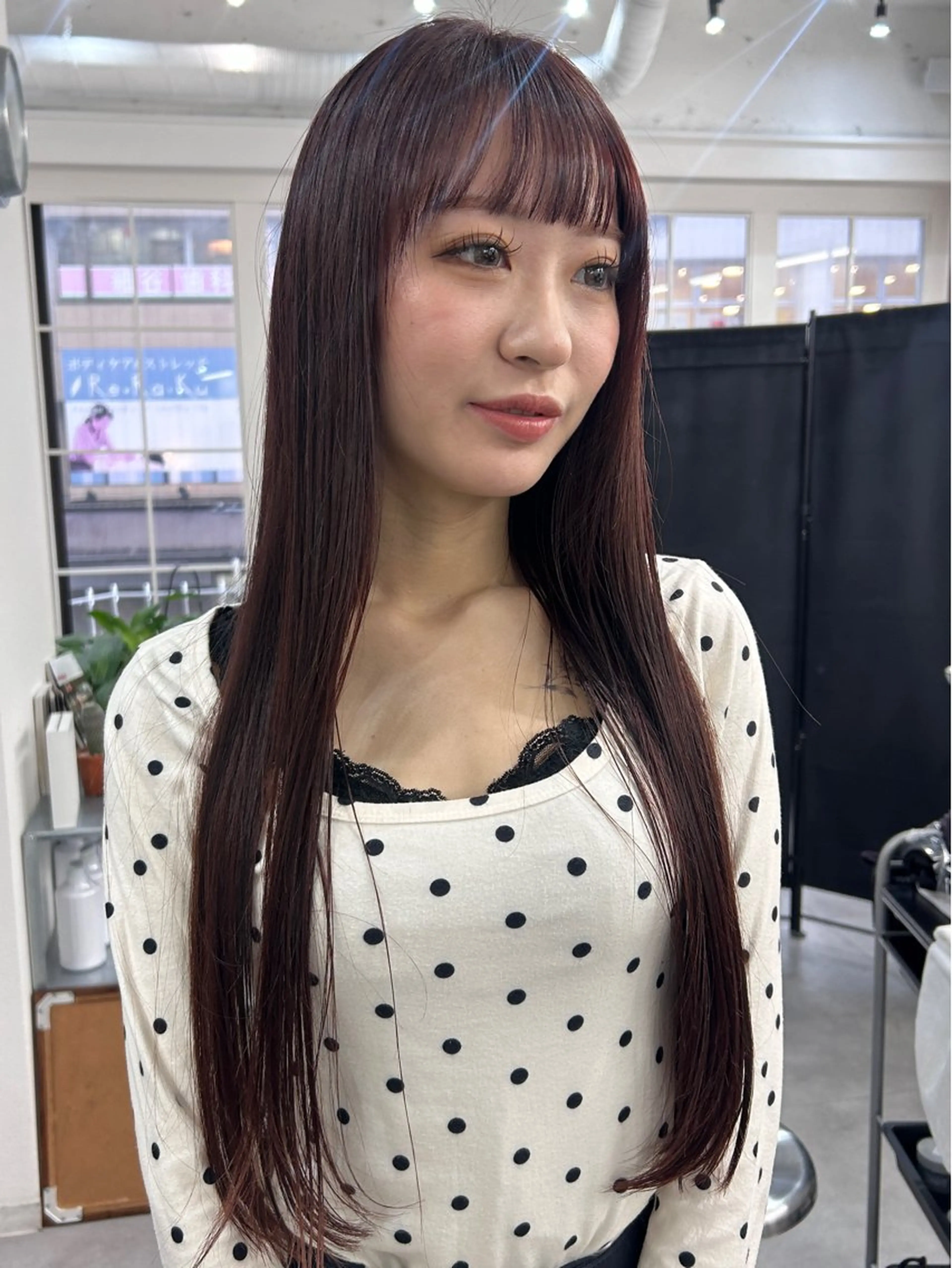 ロング カラー カット ヘアカラー トリートメント レイヤーボブ/ 艶カラー/サナ🌼のヘアスタイル