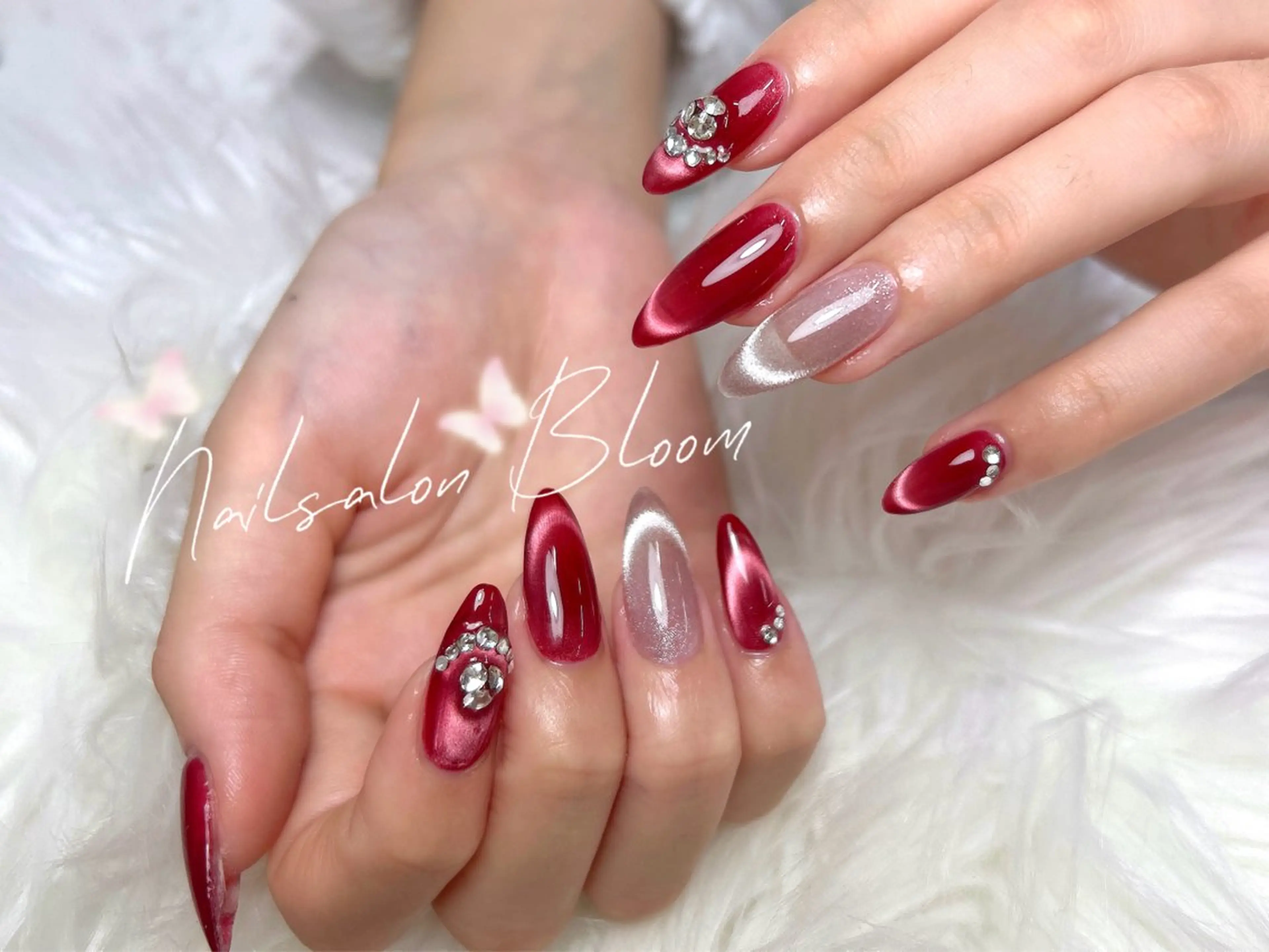 ネイル マグネットネイル スカルプネイル ネイルチップ Nail Salon Bloom横浜西口店のネイルデザイン