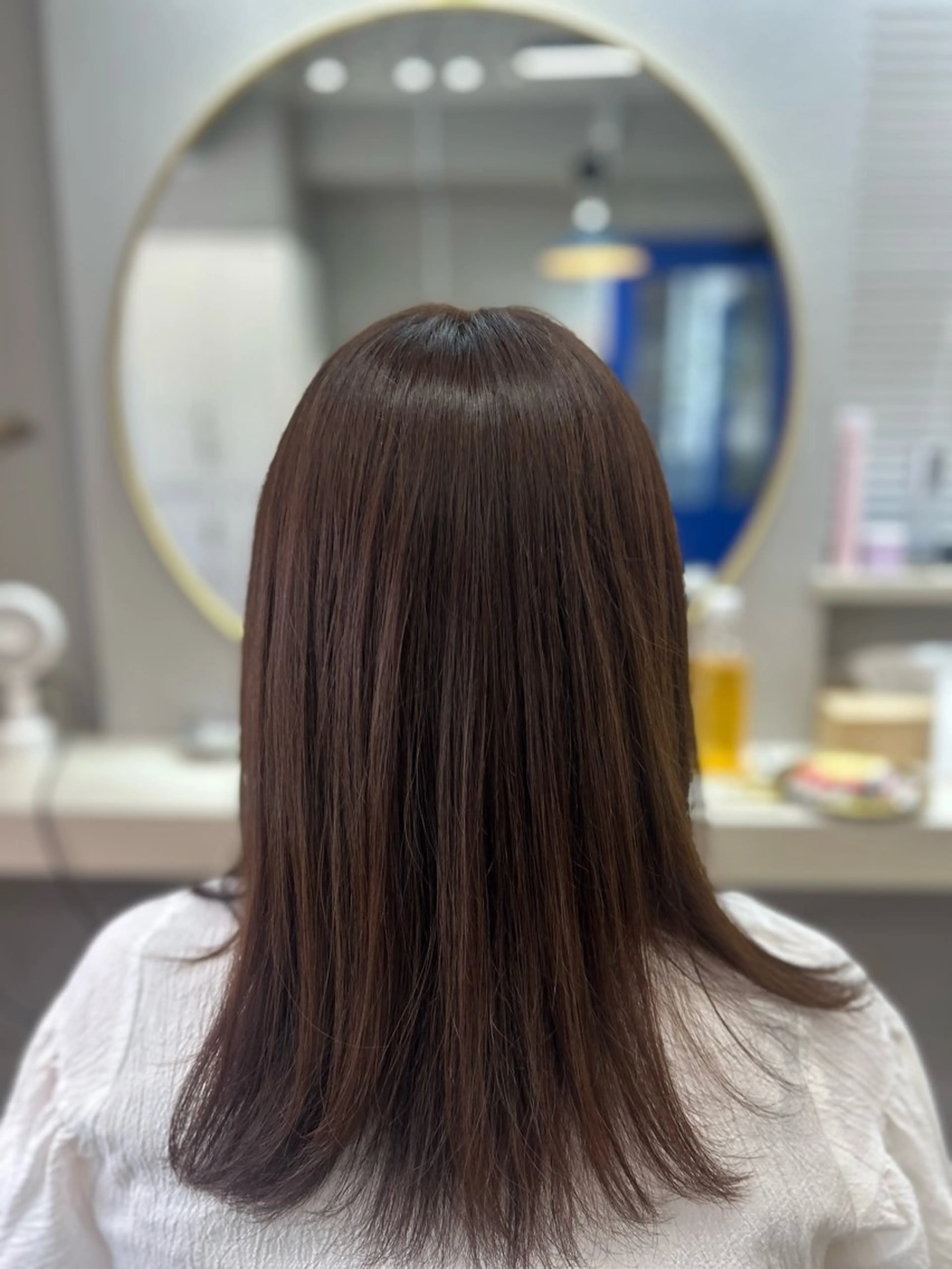 セミロング カット ヘッドスパ 池田 太一のヘアスタイル