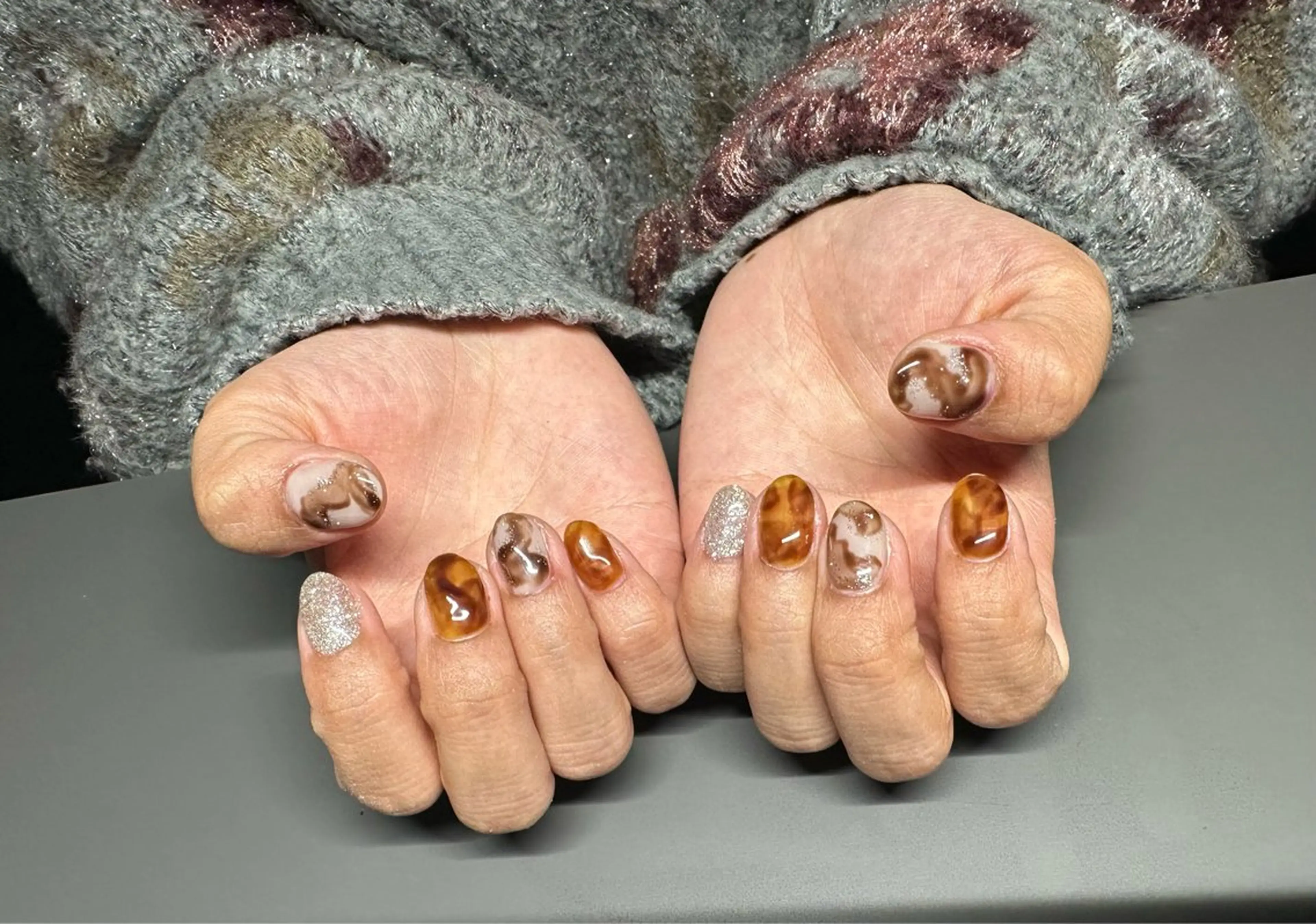 ネイル べっ甲ネイル ウィッチハウス ayaのネイルデザイン