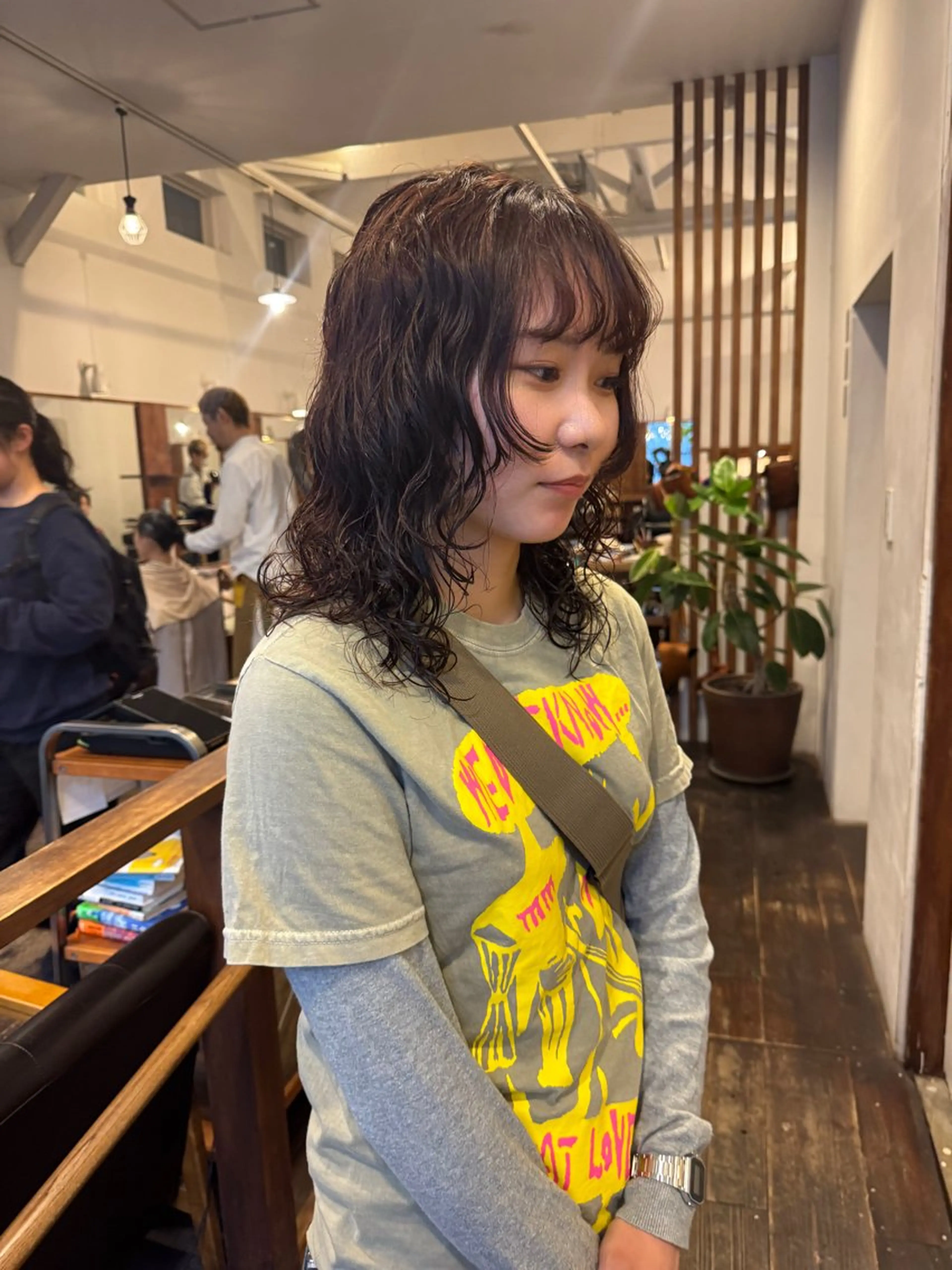 セミロング パーマ カット パーマ MOK大阪梅田店 Asahiのヘアスタイル