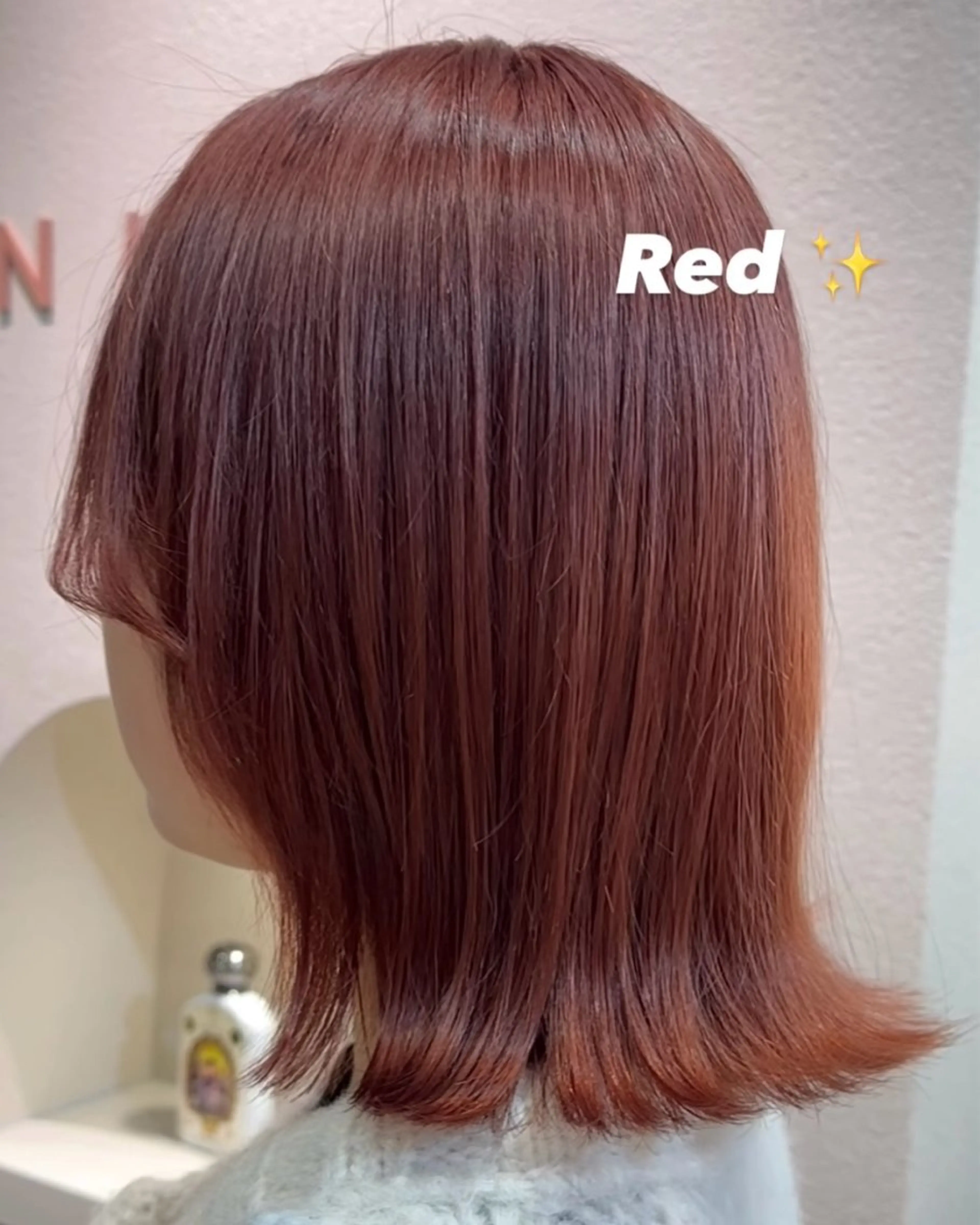 カラー ブリーチ 透明感カラー オレンジ オレンジレッド レッドカラー ヘアカラー ハイトーン／暖色 👩🏼HONOKAのヘアスタイル