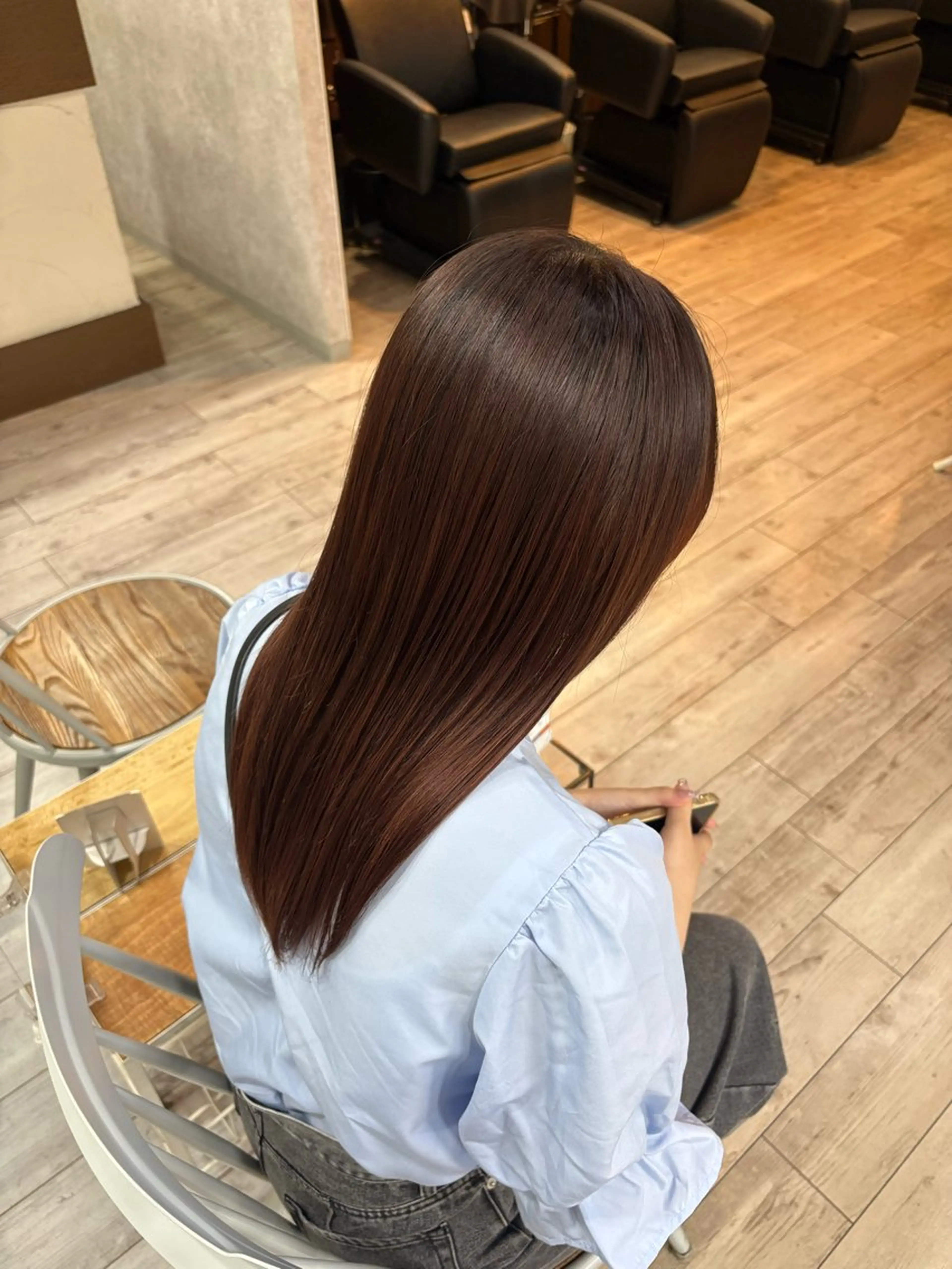 セミロング ヘアカラー なぎは/似合わせ・ ナチュラルカラーのヘアスタイル