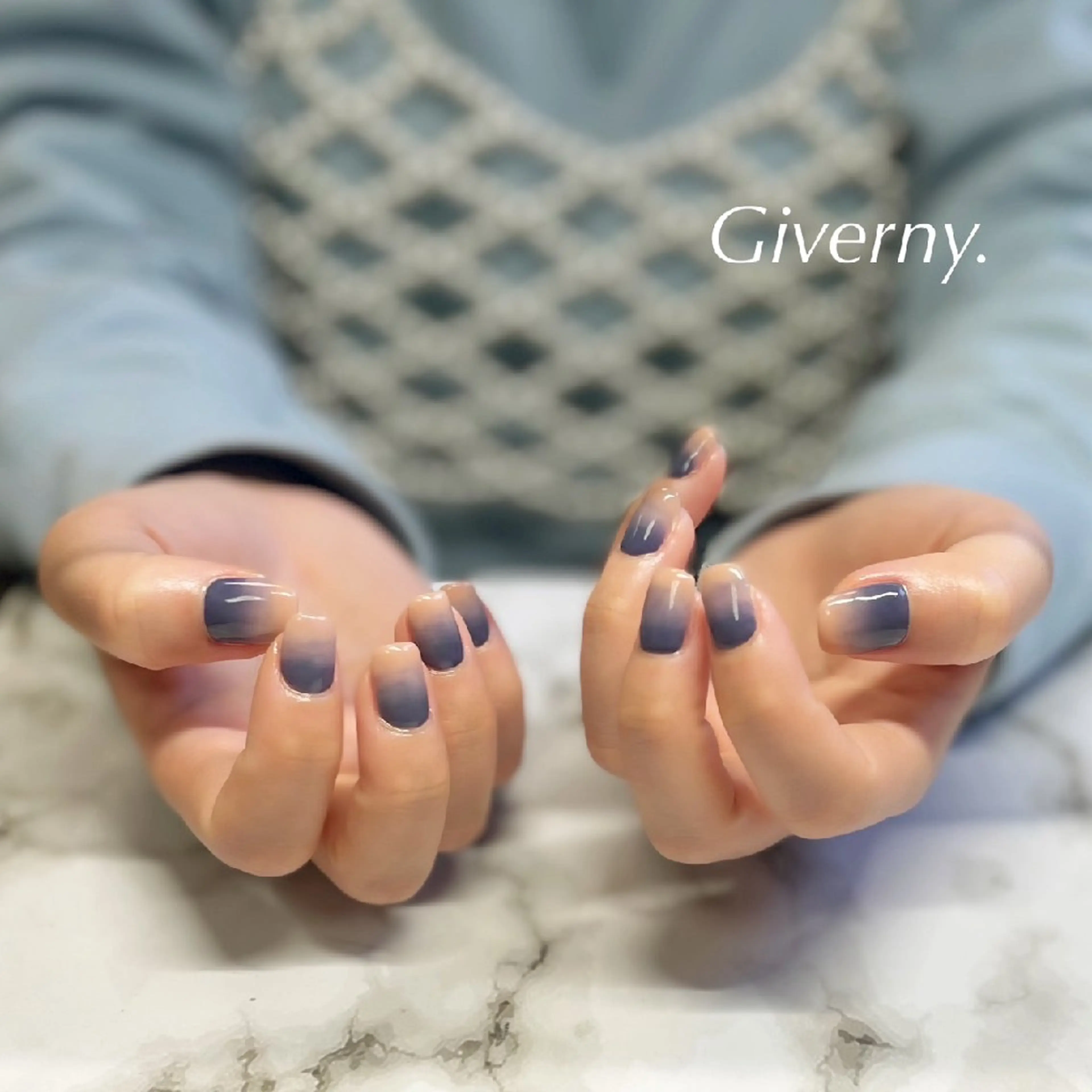 ネイル グラデーション 春ネイル ハンドネイル Giverny .のネイルデザイン