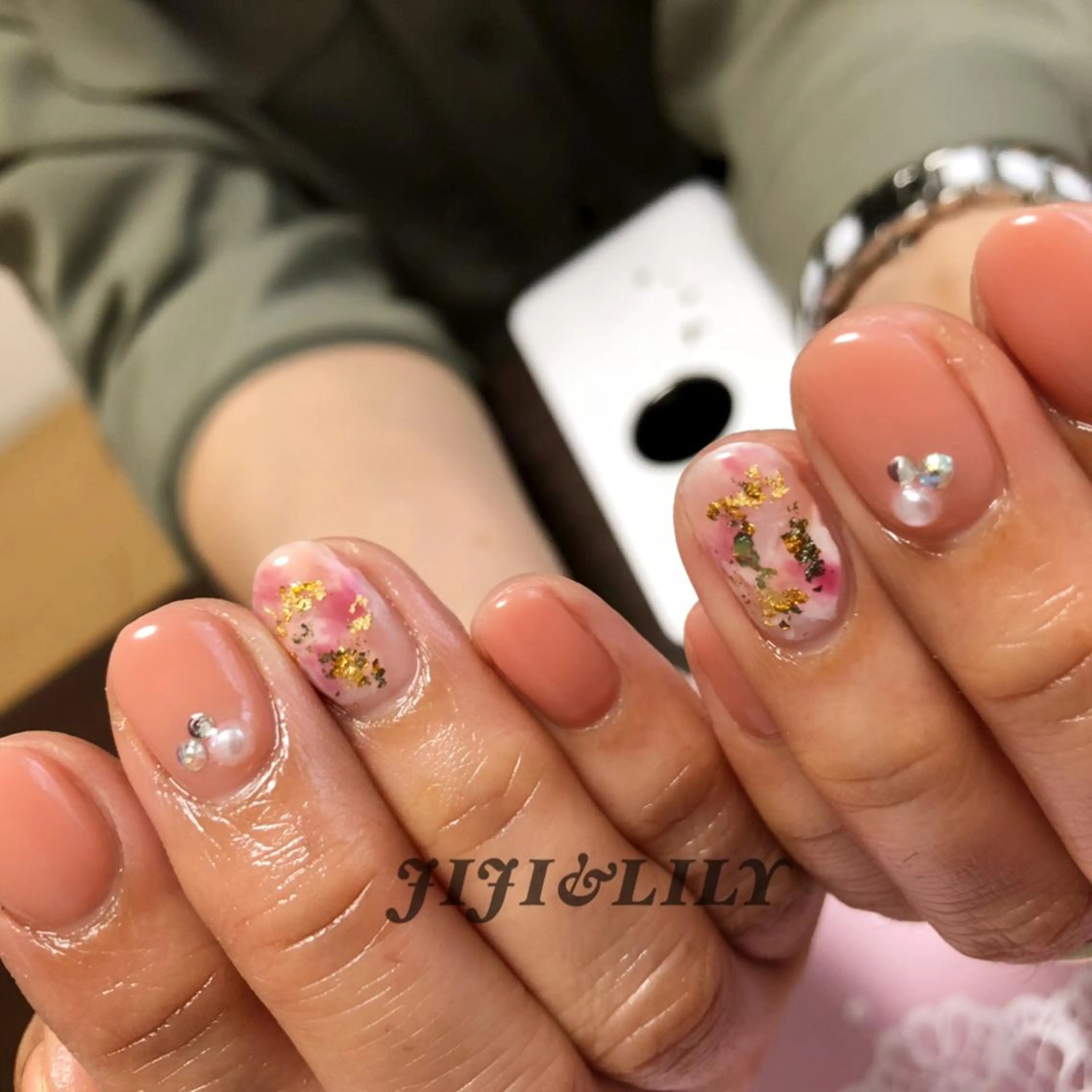 ネイル 桜ネイル ニュアンスネイル 豊田 圭子のネイルデザイン