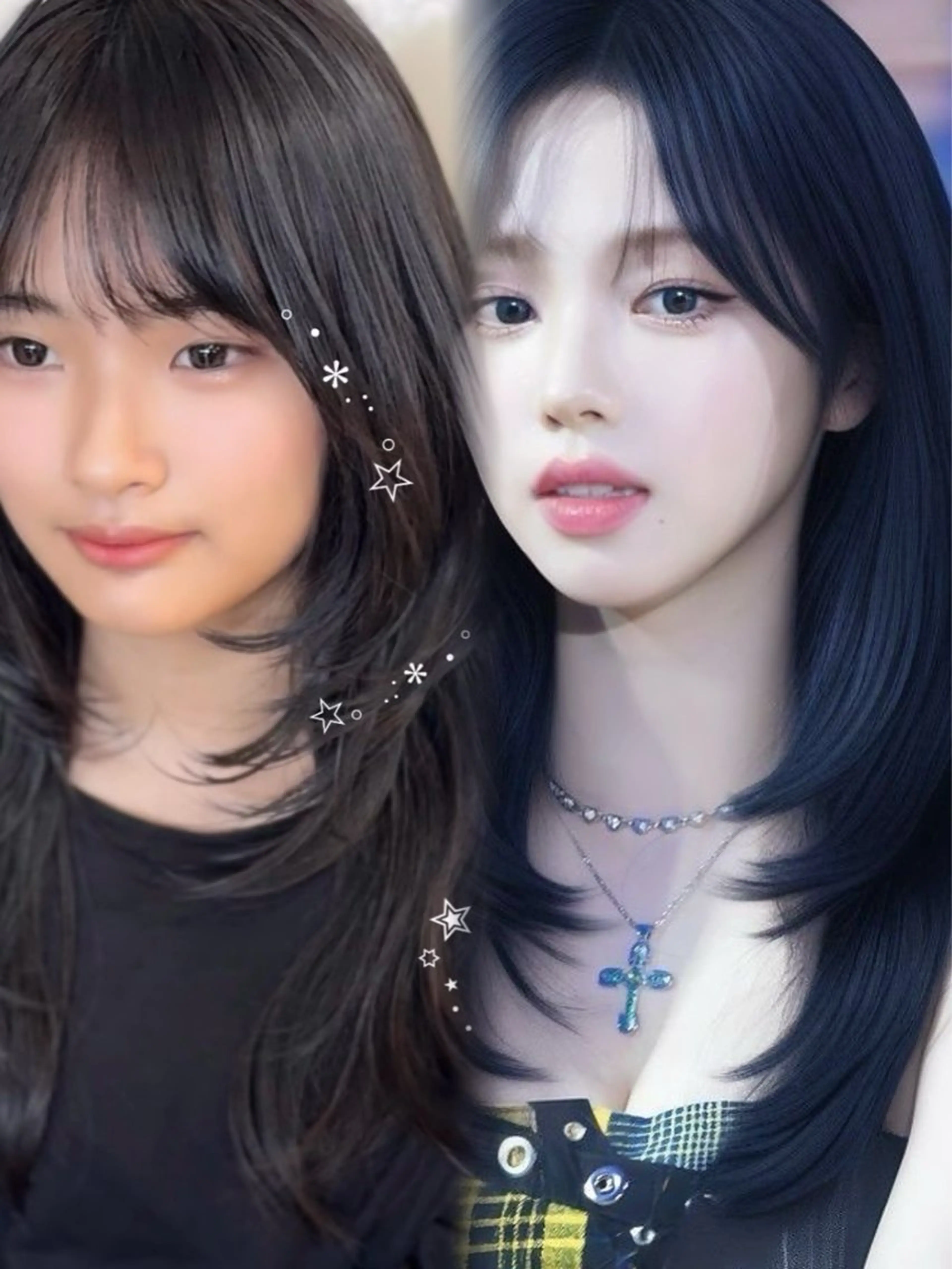 セミロング カラー 🤎韓国ヘア ベージュ まゆか🤎のヘアスタイル