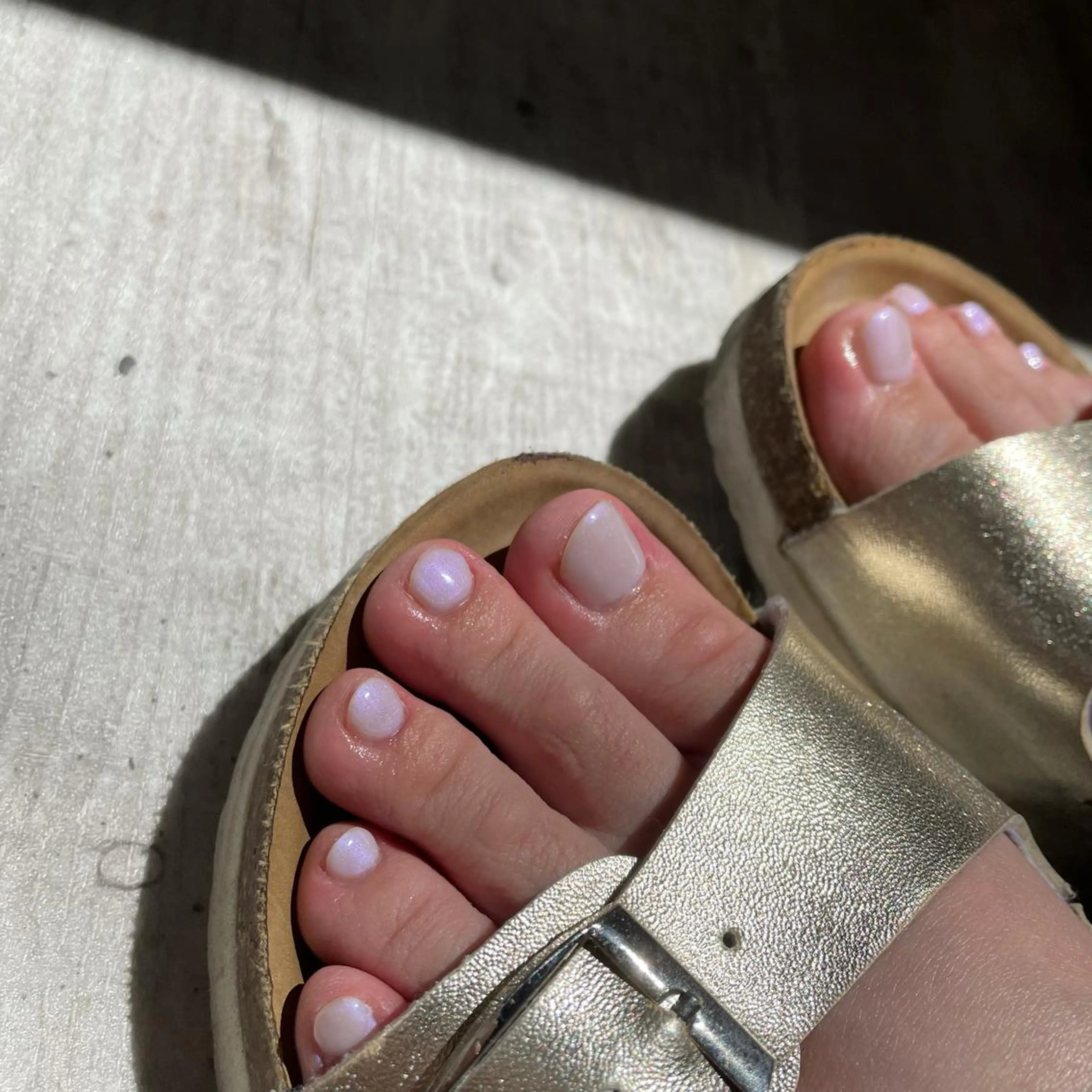 footワンカラーの写真