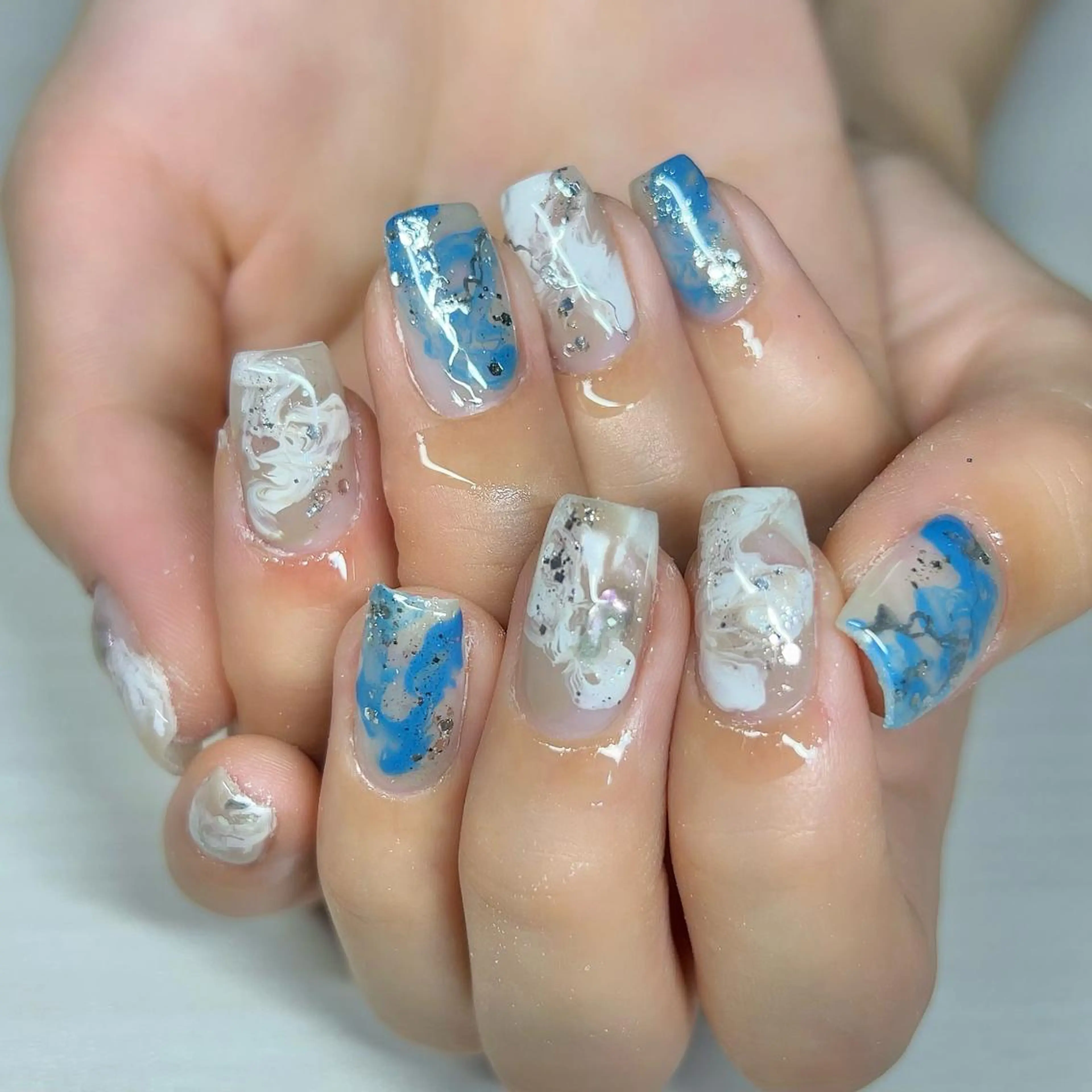 ネイル ニュアンスネイル ハンドネイル 【Yappy🌈】 💖P-tanaのネイルデザイン